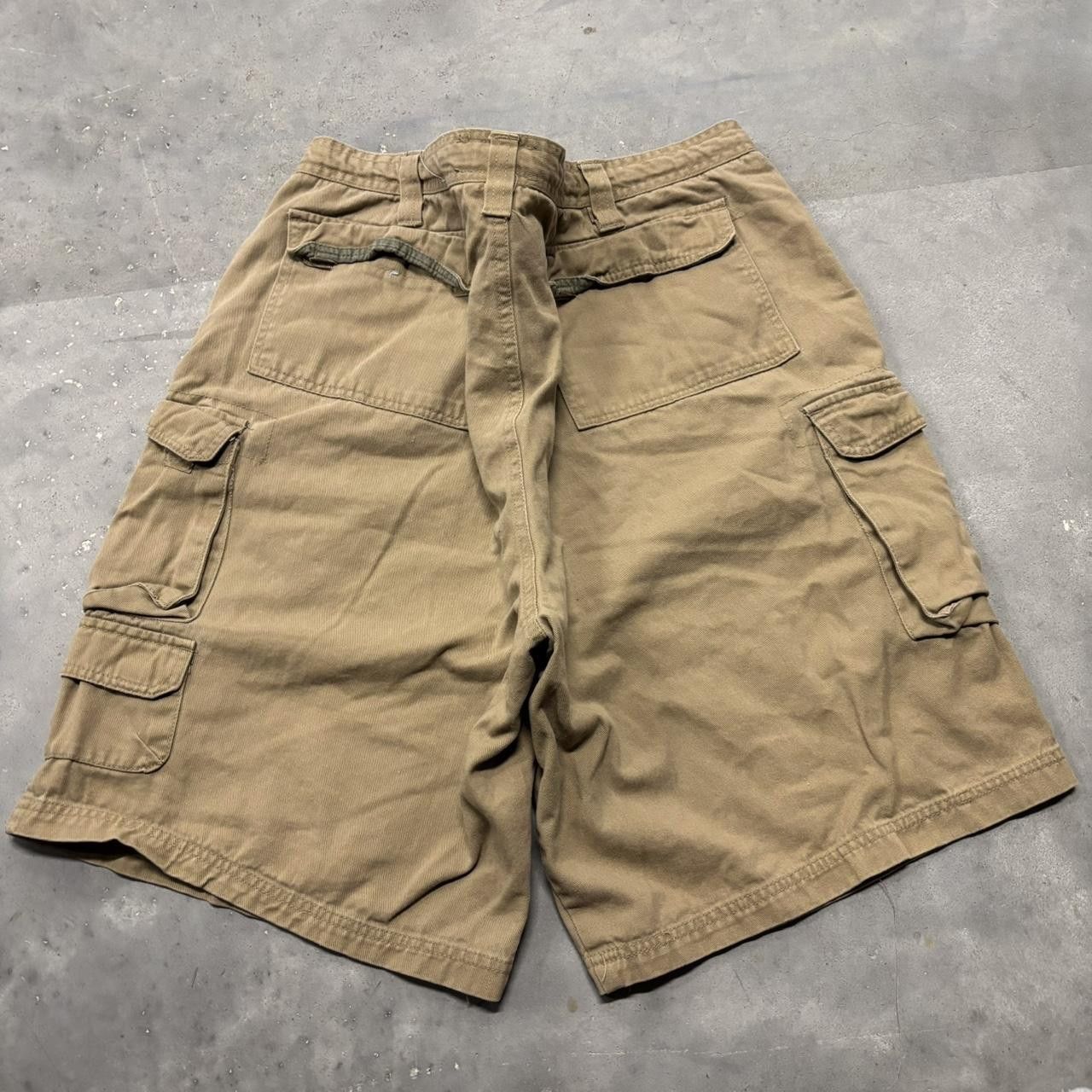 Japanese Brand × Vintage Vintage Y2K/2000s Grunge Khaki Brown Streetwear Summer Essential Cargo Shorts! Size US 36 / EU 52 - 5 Thumbnail