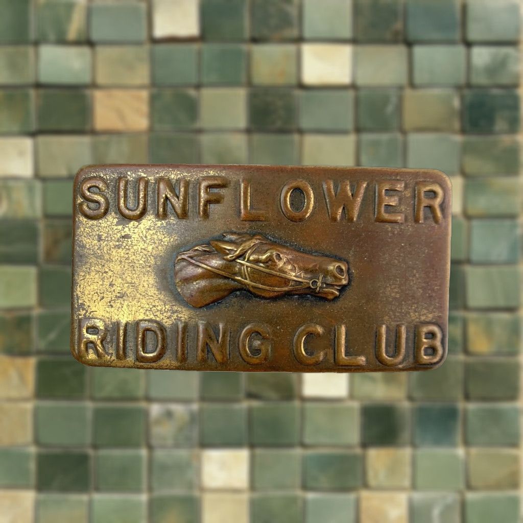 Sunflower VINTAGE Sunflower Riding Club 3D Metal Belt Buckle Men Western Buckle Tungsten? Size ONE SIZE - 1 Thumbnail