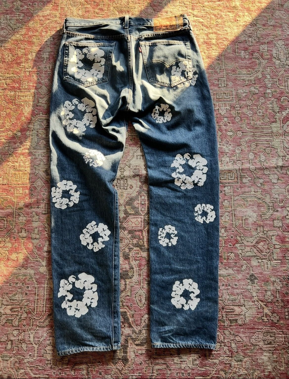 DENIM TEARS × Levi's Denim Tears x Levis Cotton Wreath Jeans Dark Wash Size US 36 / EU 52 - 5 Thumbnail