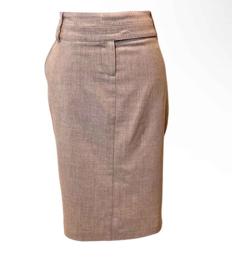Other XOXO Signature High Waist Pencil Skirt Sz 9/10 Taupe Stretch Size 32" / US 10 / IT 46 - 1 Thumbnail