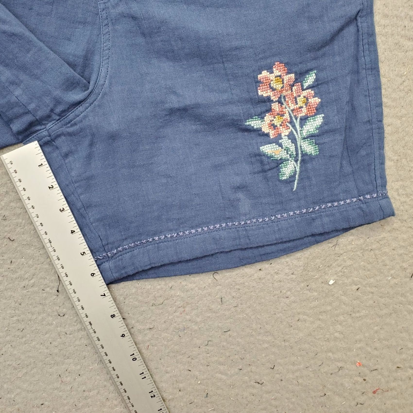 Vintage Aéropostale Aero All Day Jogger Shorts Men L Blue Non-Stretch Above the Knee Size US 33 - 4 Thumbnail