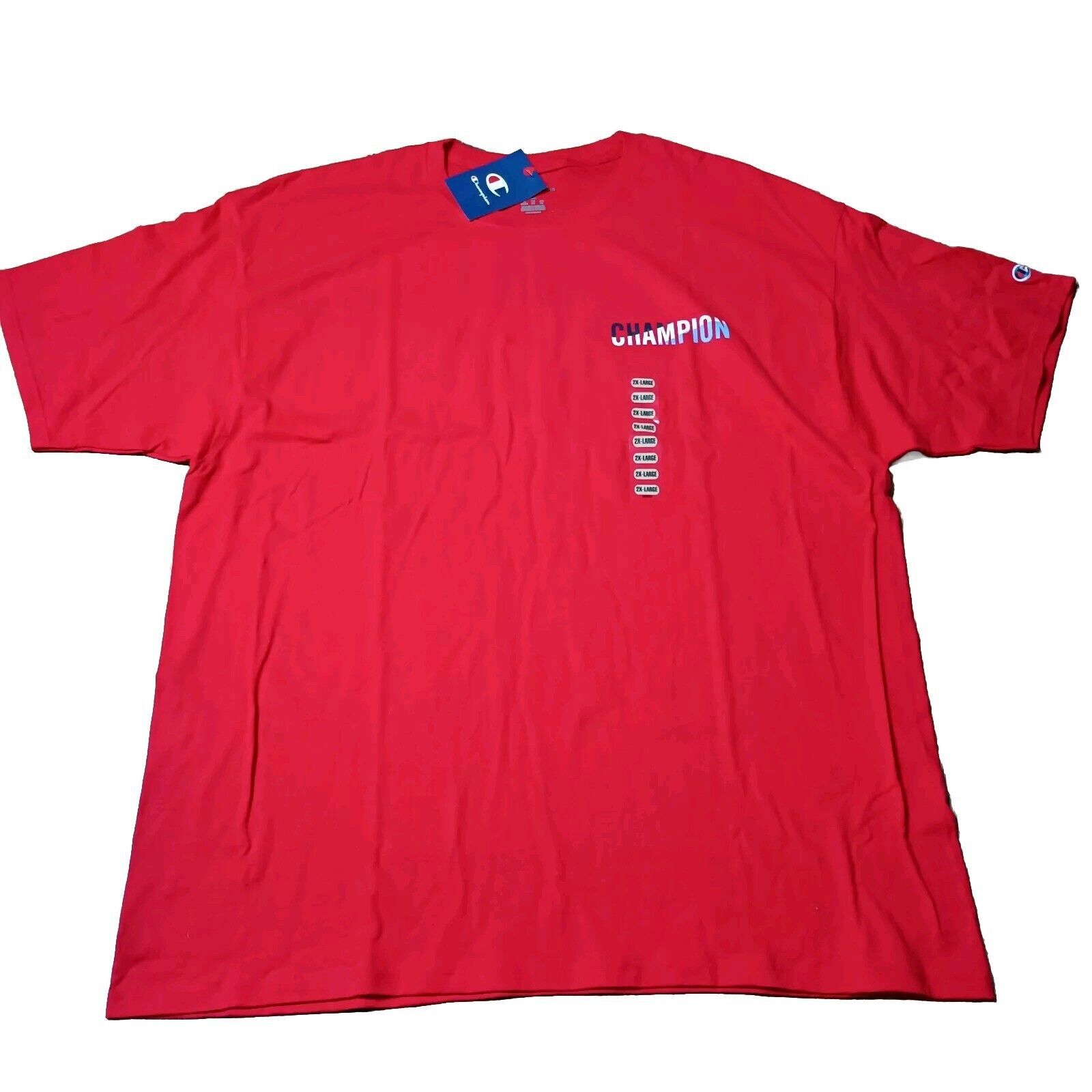Champion Champion T-Shirt Men's 2XL XXL Double Sided Scarlet Red Size US XXL / EU 58 / 5 - 1 Thumbnail