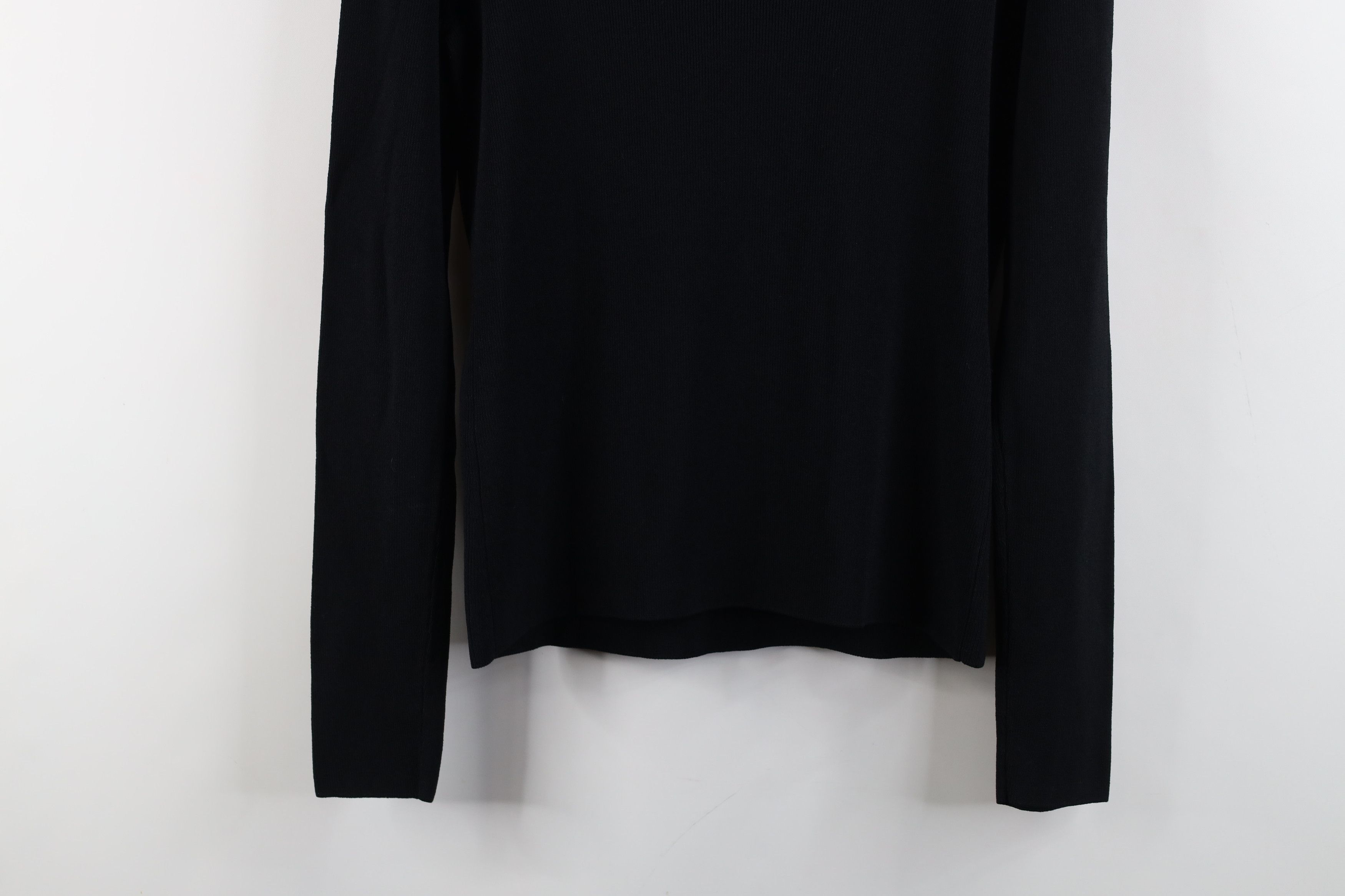 Vintage Vintage 90s Cache Rivet Ribbed Knit Stretch Sweater Black Size M / US 6-8 / IT 42-44 - 12 Thumbnail