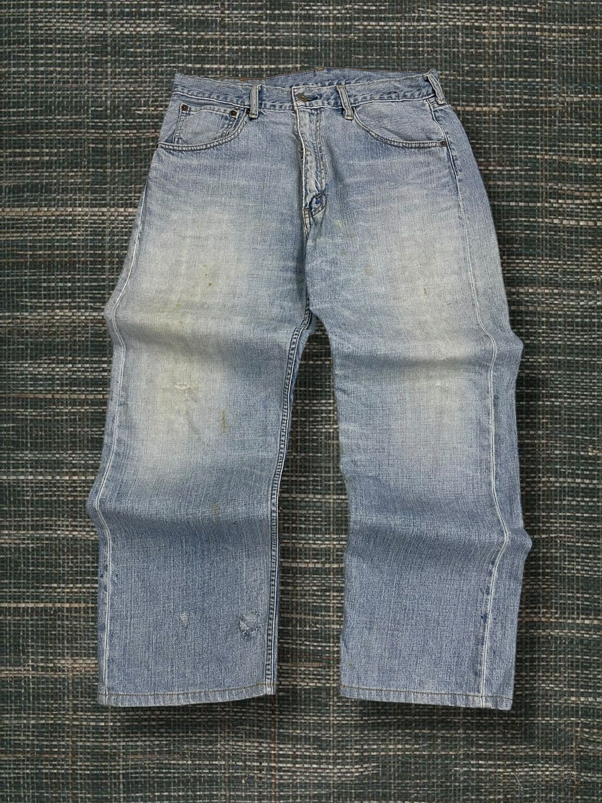 Levi's Vintage Clothing Vintage Original Designer Levis 503 Distressed Stain Denim Size US 32 / EU 48 - 1 Thumbnail