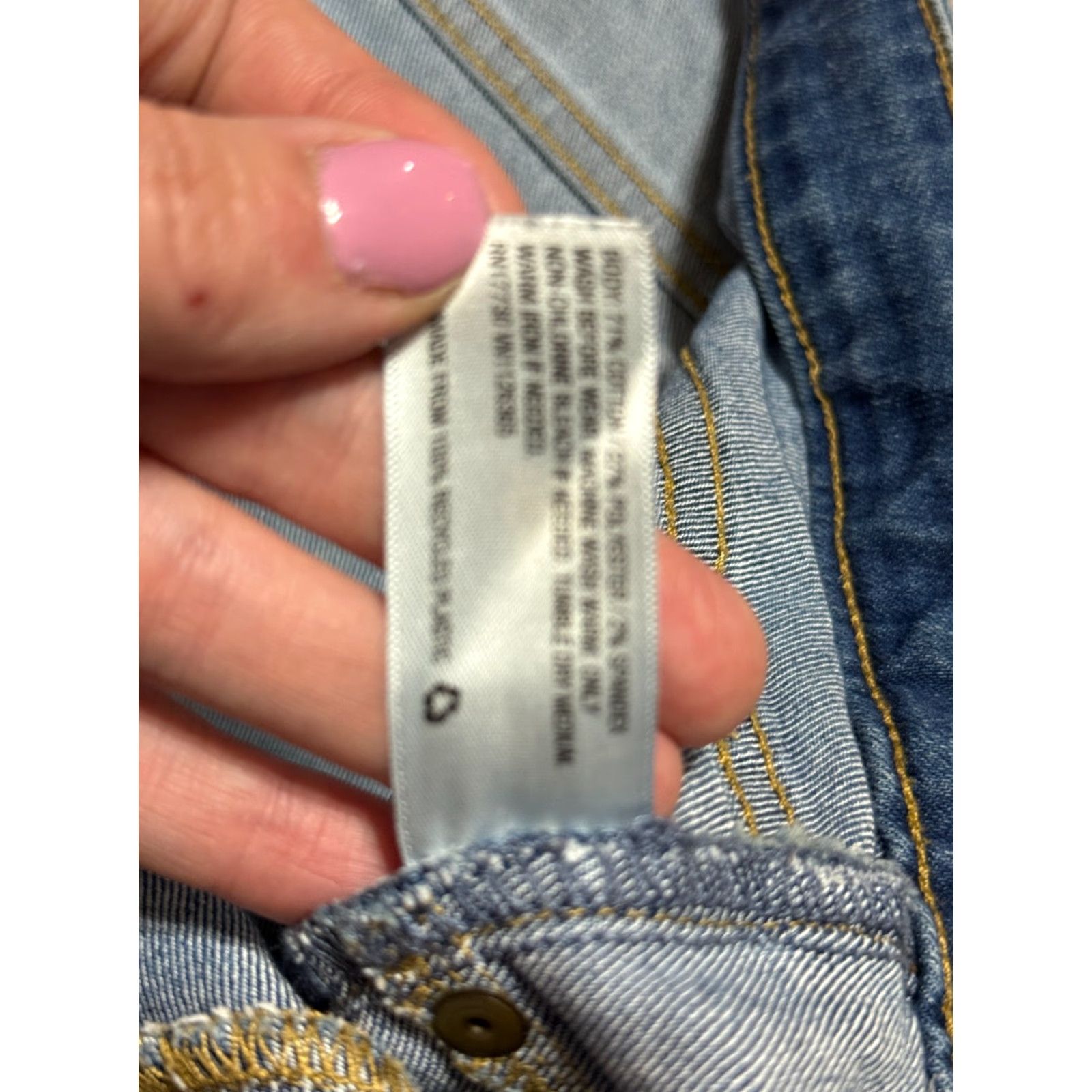 Vintage Universal Thread Jeans Women's 14/32L Blue Mid Rise Jeggings 38" Length Regular 5-Pocket Denim Stretch Vintage: No Mens Womens Boys Girls Size 36" / US 14 / IT 50 - 7 Thumbnail