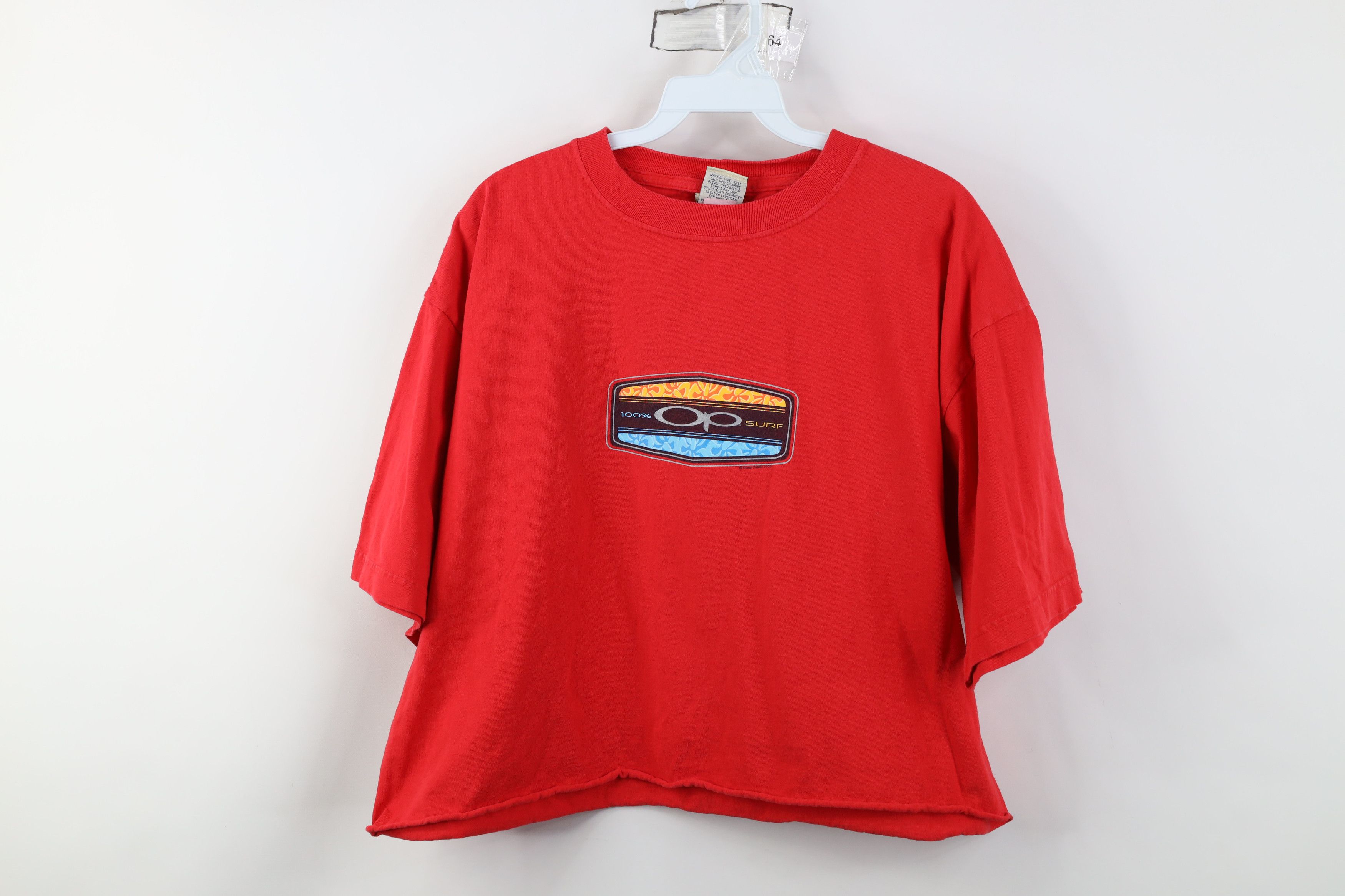 Ocean Pacific Vintage Y2K 2000 Ocean Pacific OP Surf Cropped T-Shirt Size L / US 10 / IT 46 - 1 Thumbnail