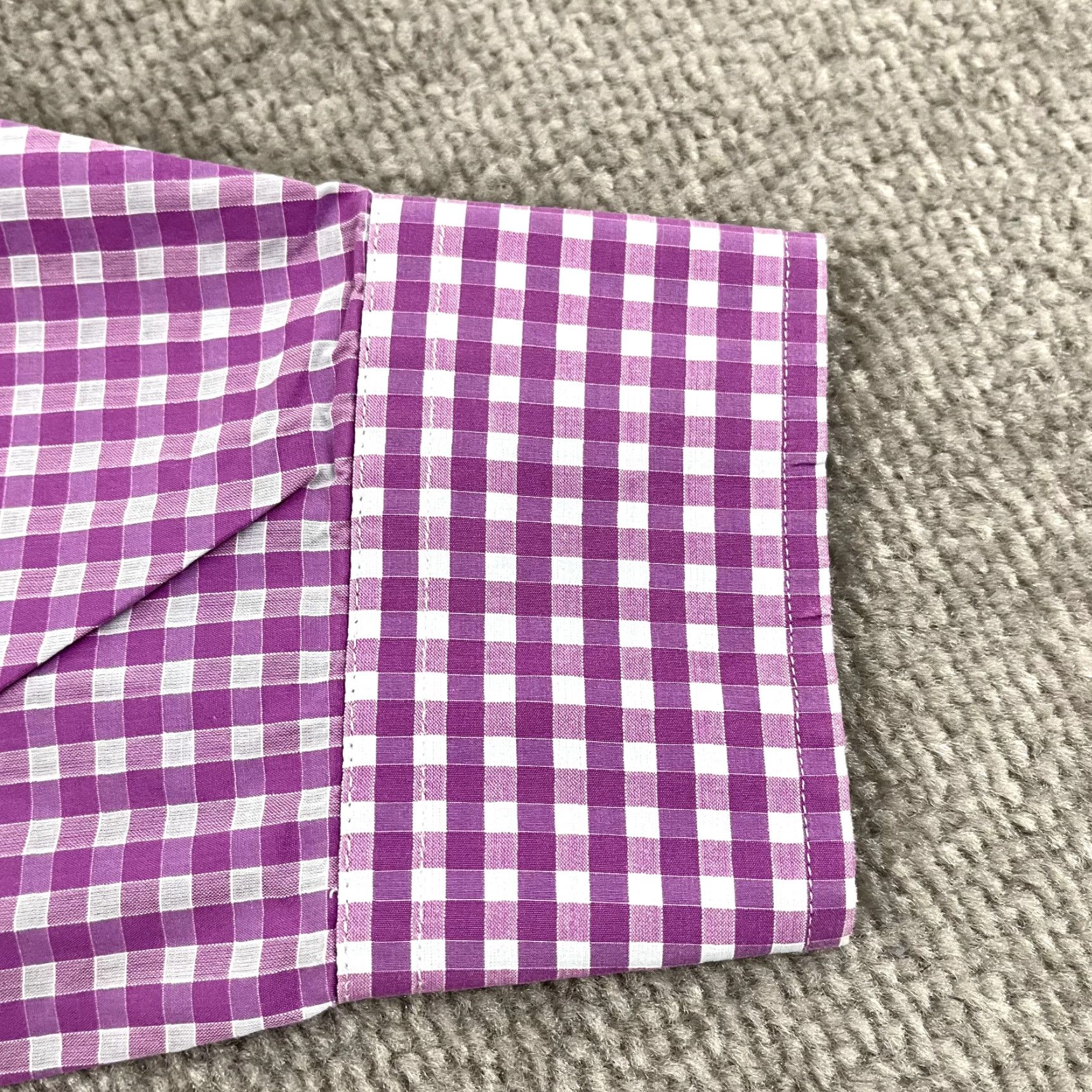 Paul Smith PAUL SMITH London Shirt Mens Regular Size 43 17 Purple Gray Check Button Up Long Sleeve, Multicolor, Cotton, Dress, Classic, London, Men Size US XL / EU 56 / 4 - 7 Thumbnail