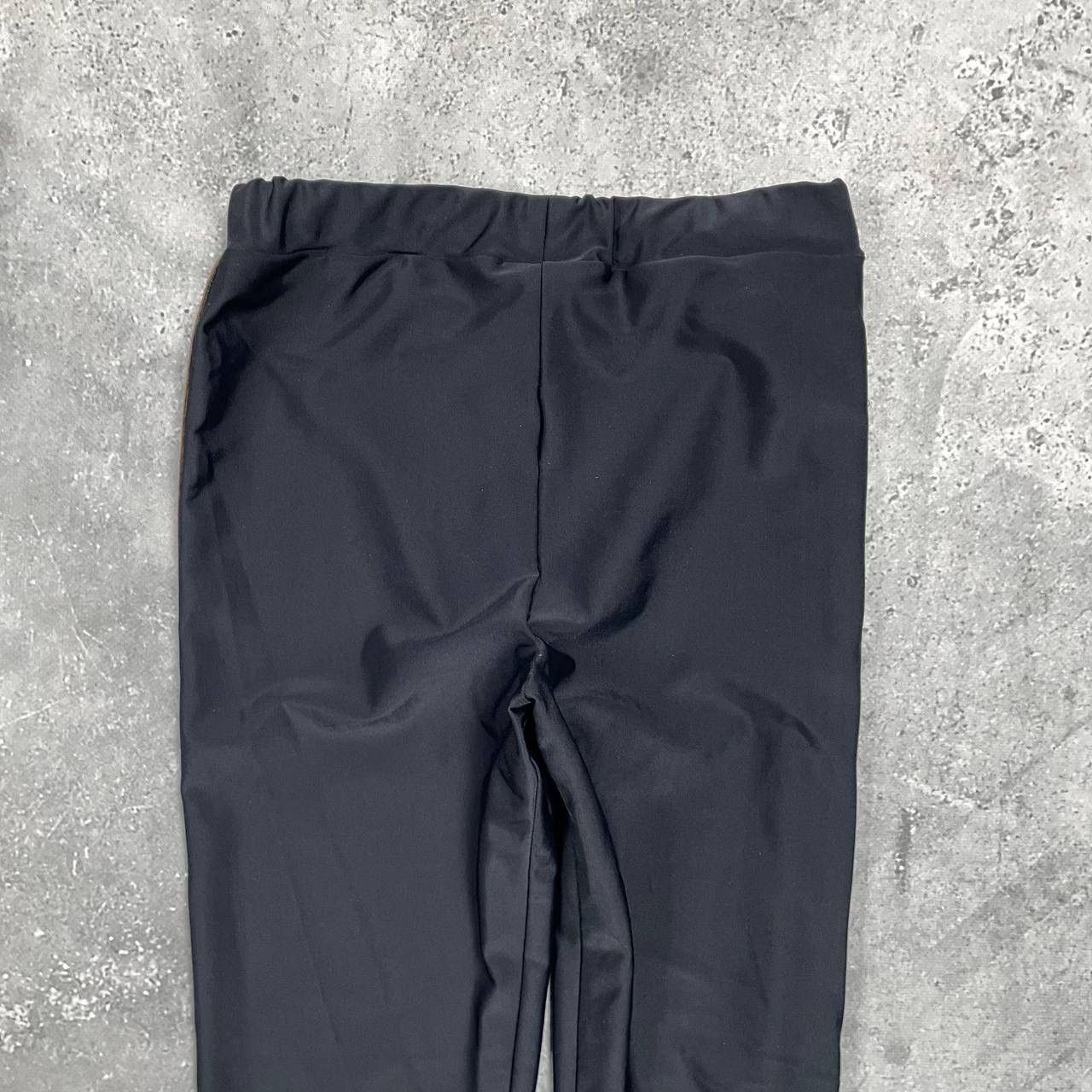 Fendi Fendi Kids Trim Leggings Logo Stripe Black 12+ Adult XS/S Size 26" / US 2 / IT 38 - 17 Thumbnail