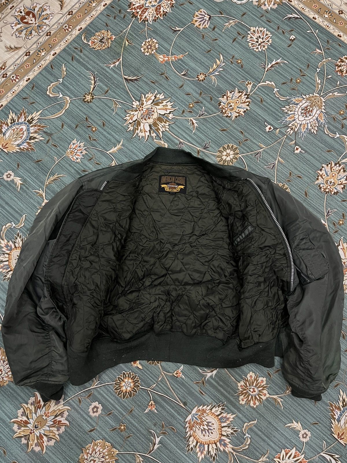Vintage 🔥🔥🔥STEALS VTG AMERICAN CASUAL MA1 FLIGHT JACKET Size US L / EU 52-54 / 3 - 7 Thumbnail