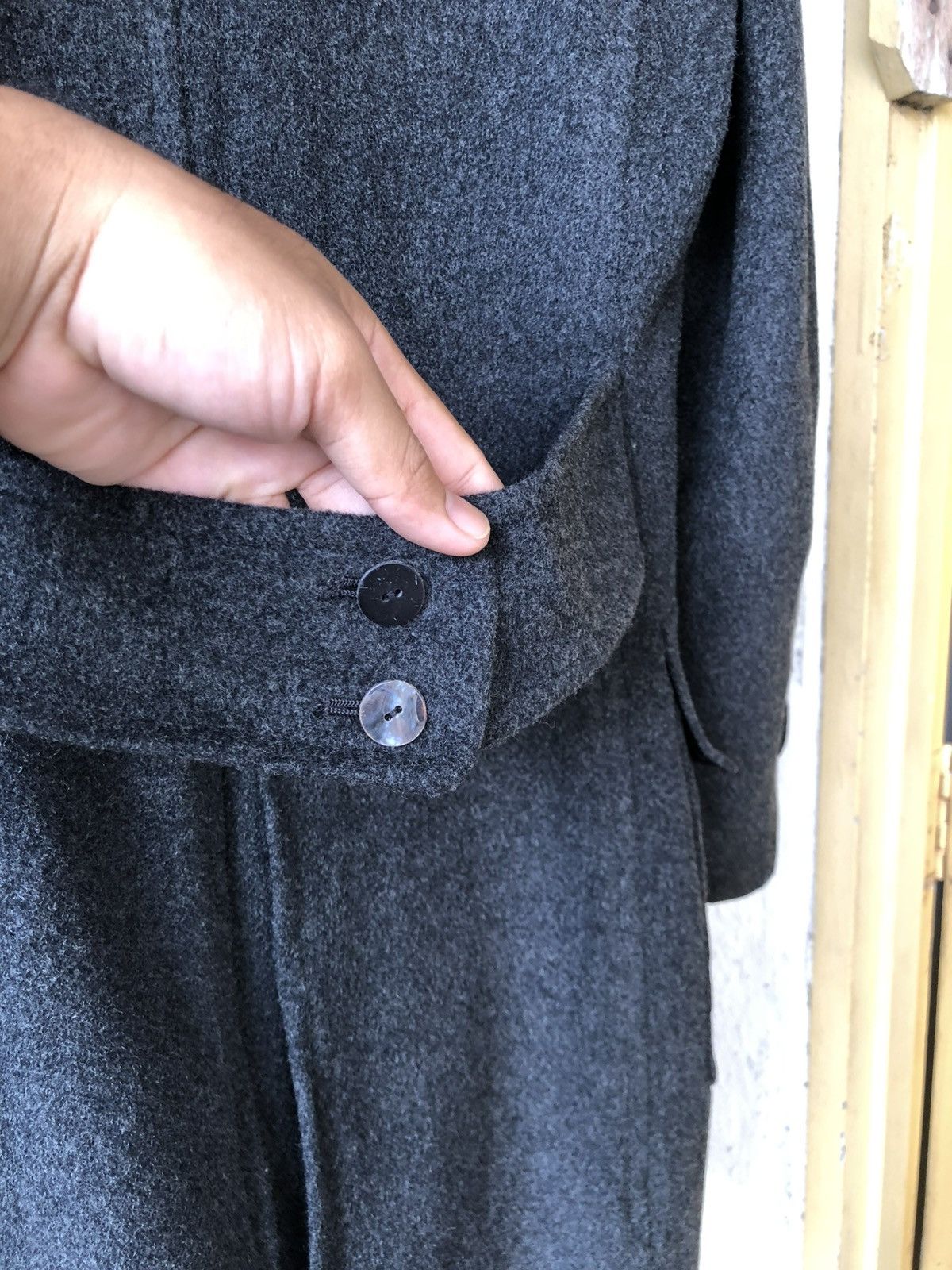 Jean Paul Gaultier Vintage Jean Gaultier Homme Single Breasted Wool Long Coat Size US M / EU 48-50 / 2 - 18 Thumbnail
