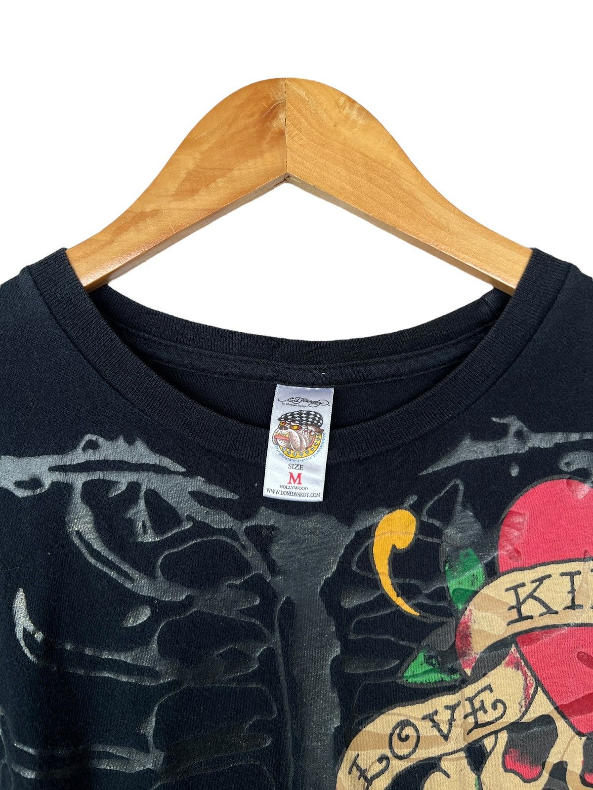 Ed Hardy Ed Hardy Spellout Bones Skull Skeleton Ovp Black Tee Size M Size US M / EU 48-50 / 2 - 8 Thumbnail