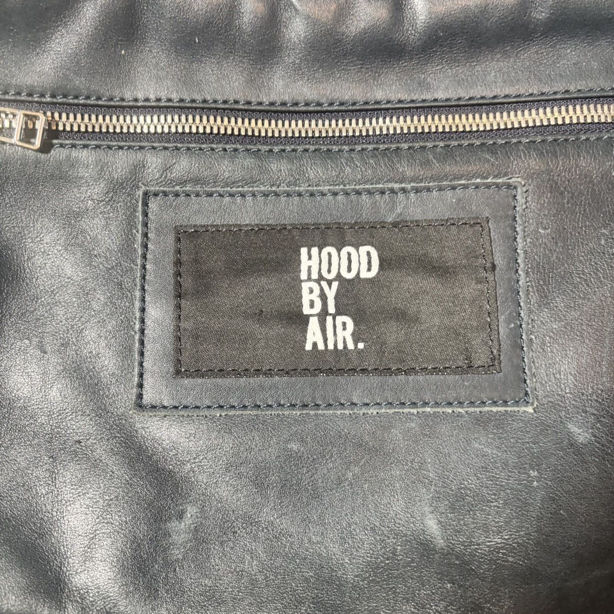 Hood By Air HBA Black Leather Messanger Bag Zippers Size ONE SIZE - 2 Thumbnail