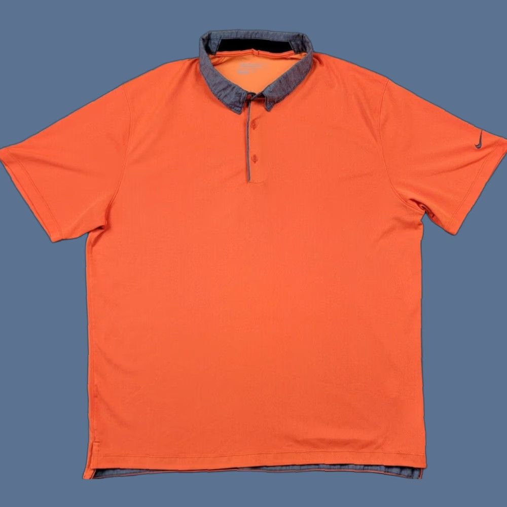 Nike Nike Golf Polo Shirt Mens XL Orange Tour Performance Dri Fit Short Sleeve Golf Polo Size US XL / EU 56 / 4 - 1 Thumbnail