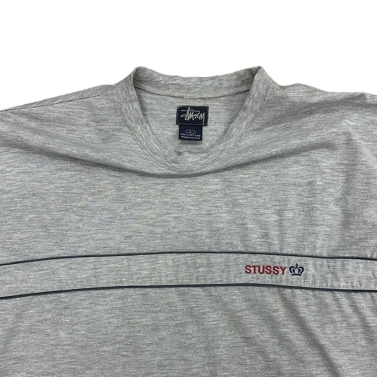 Stussy × Vintage Vintage Stussy Crown Basic Tee Size US L / EU 52-54 / 3 - 2 Thumbnail