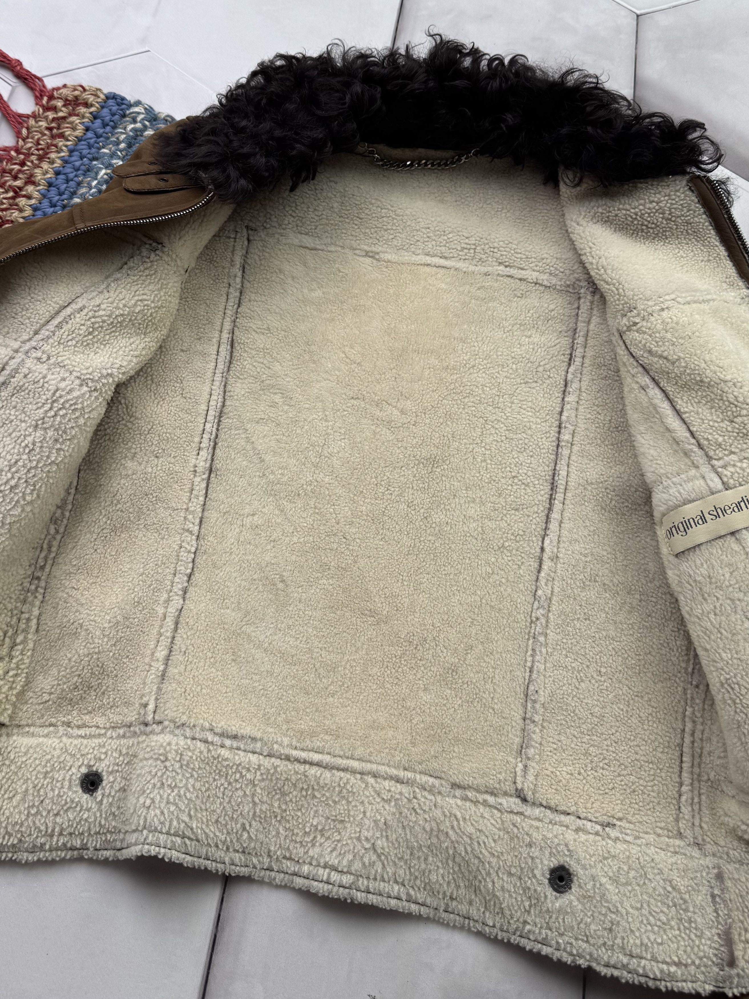 Japanese Brand Vintage Real Sheepskin Cropped Jacket (E4) Size S / US 4 / IT 40 - 6 Thumbnail