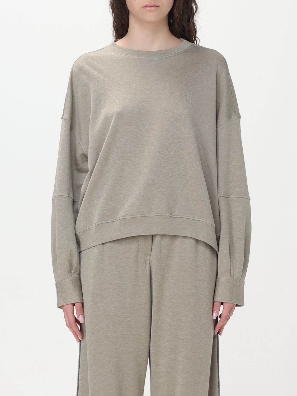image of Brunello Cucinelli Sweater Woman Green, Women's (Size Medium)