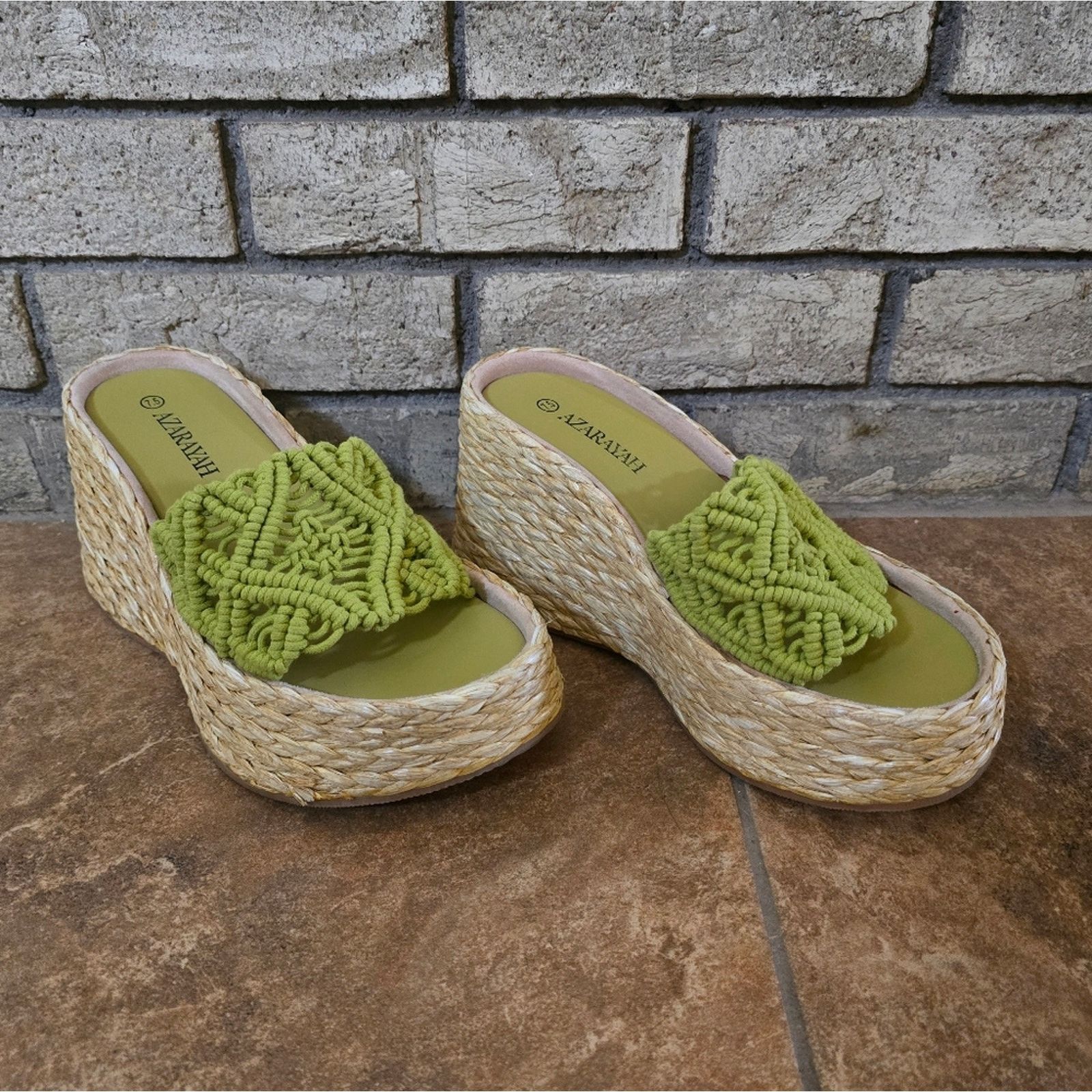 Other Avocado | AZARAYAH | Thick Love Platform Sandal Size US 7.5 / IT 37.5 - 2 Thumbnail