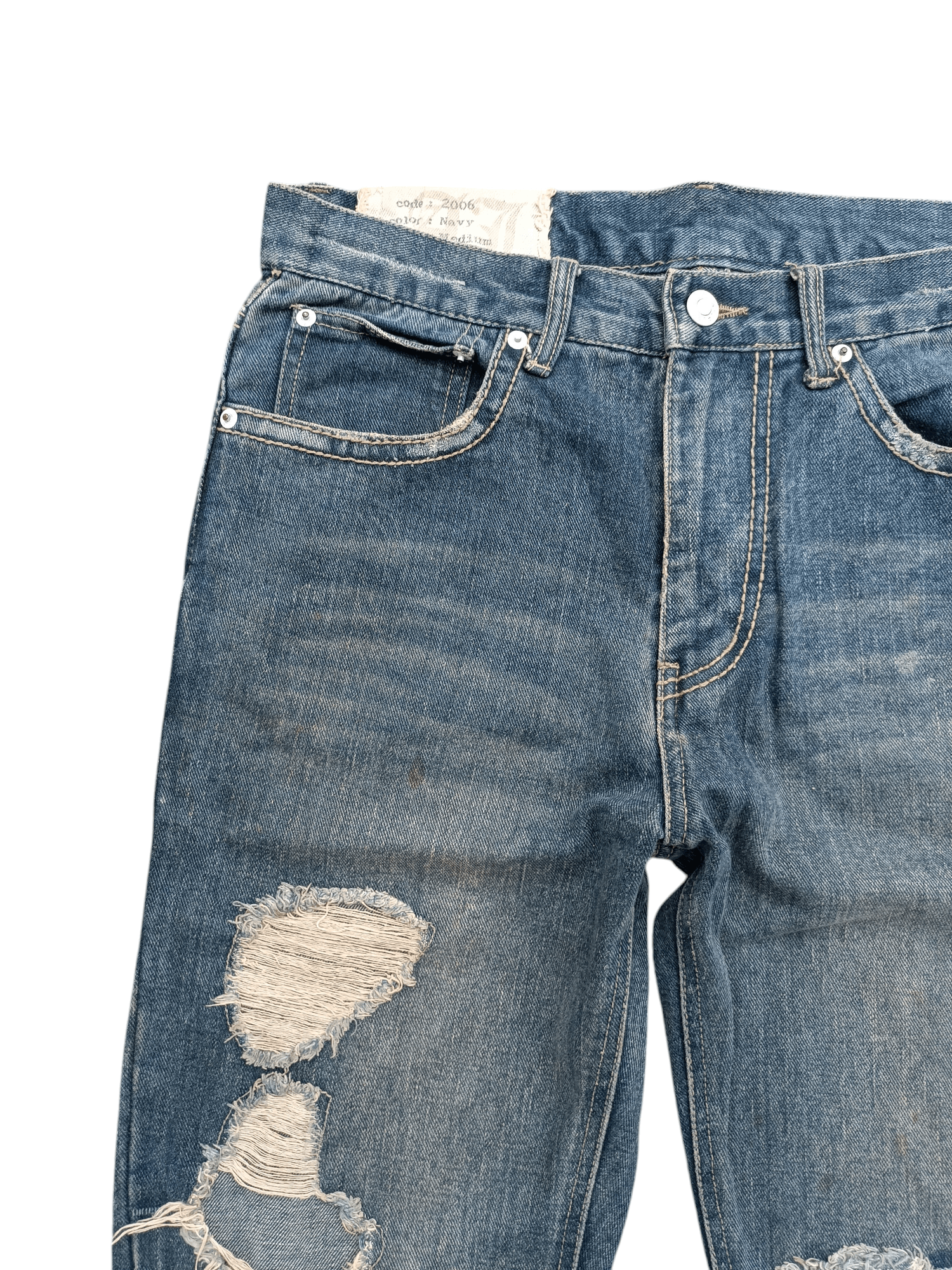 Japanese Brand Flare Distressed Jeans Antful Nylaus Embroidery Jeans Size US 32 / EU 48 - 15 Thumbnail
