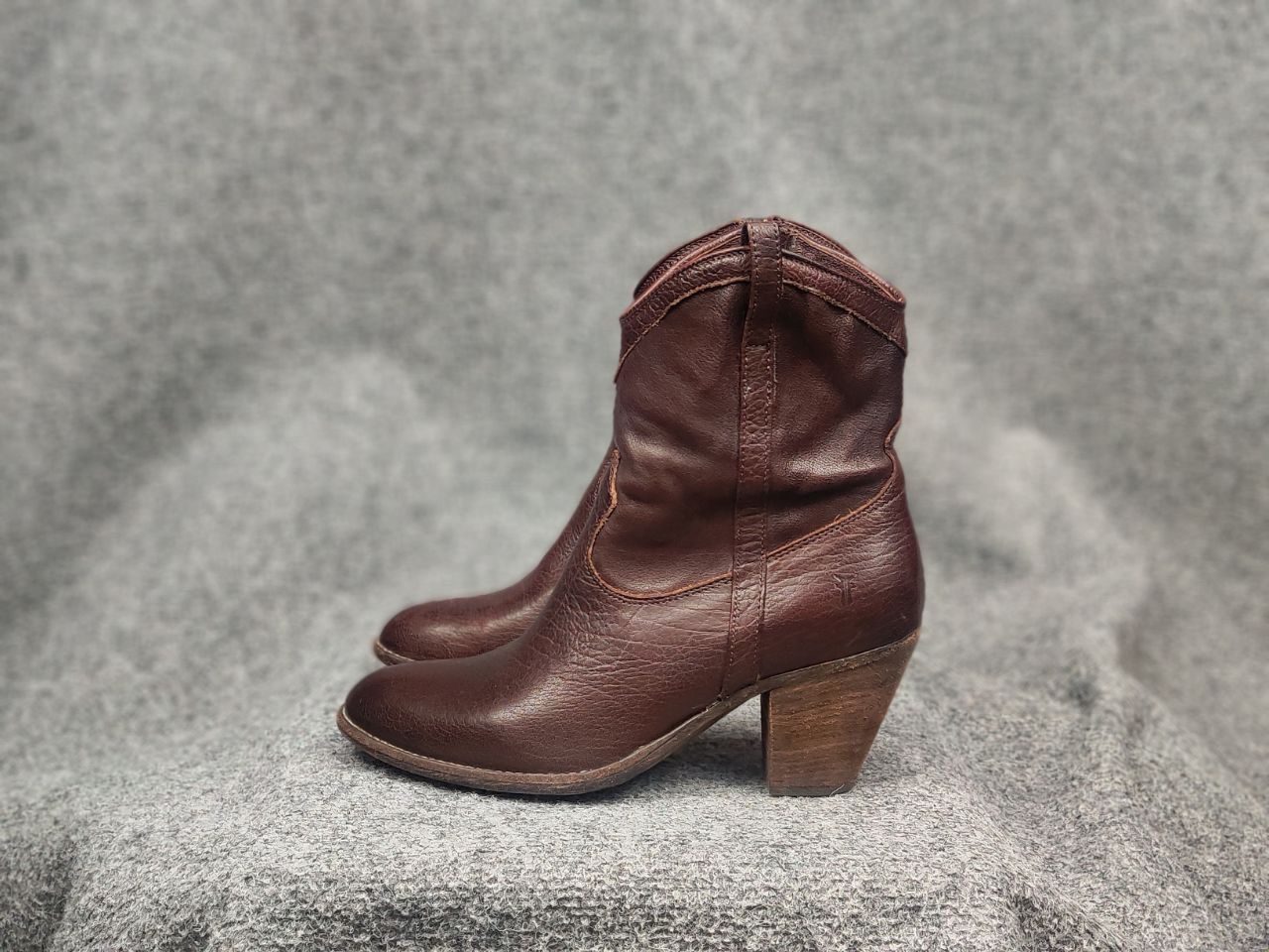 Frye Frye Design Tailor Shorts Ankle Leather Brown Zip Boots Size US 10 / IT 40 - 3 Thumbnail