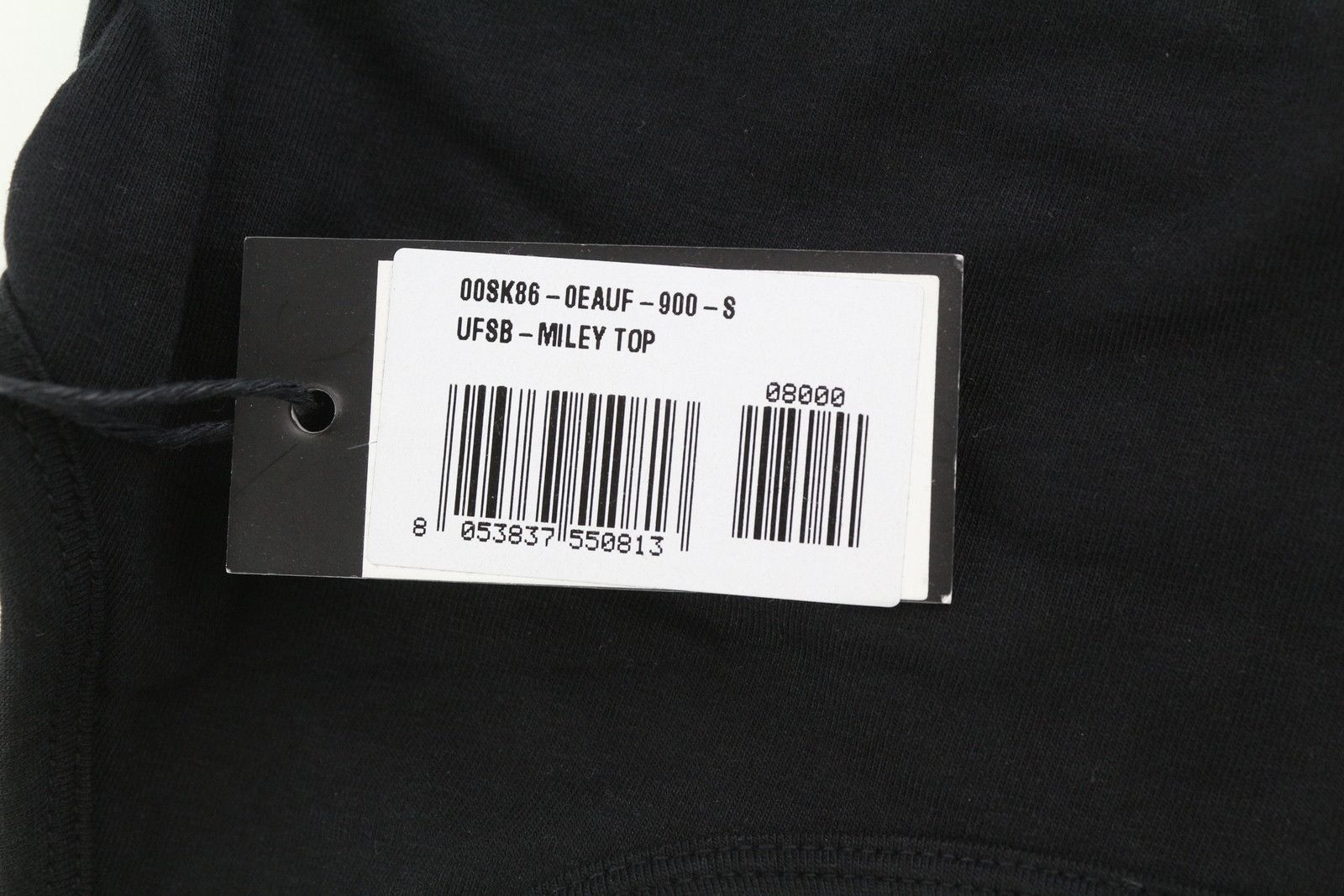 Diesel UFSB-MILEY TOP S Black Stretch Sleeveless Sports Bra 41365 Size S / US 4 / IT 40 - 5 Thumbnail