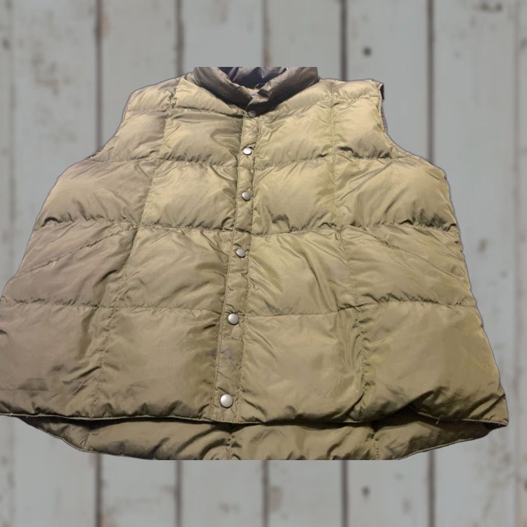 Lands' End Lands End Mens XL Extra Large Green Quilted Puffer Goose Down Nylon Vest Size US XL / EU 56 / 4 - 1 Thumbnail