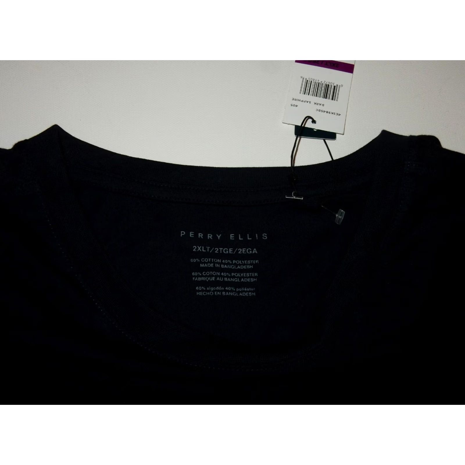 Perry Ellis Perry Ellis T-Shirt Men 2XLT Short Sleeve Graphic Print Black Cotton Blend NWT NWT Size US XXL / EU 58 / 5 - 2 Thumbnail