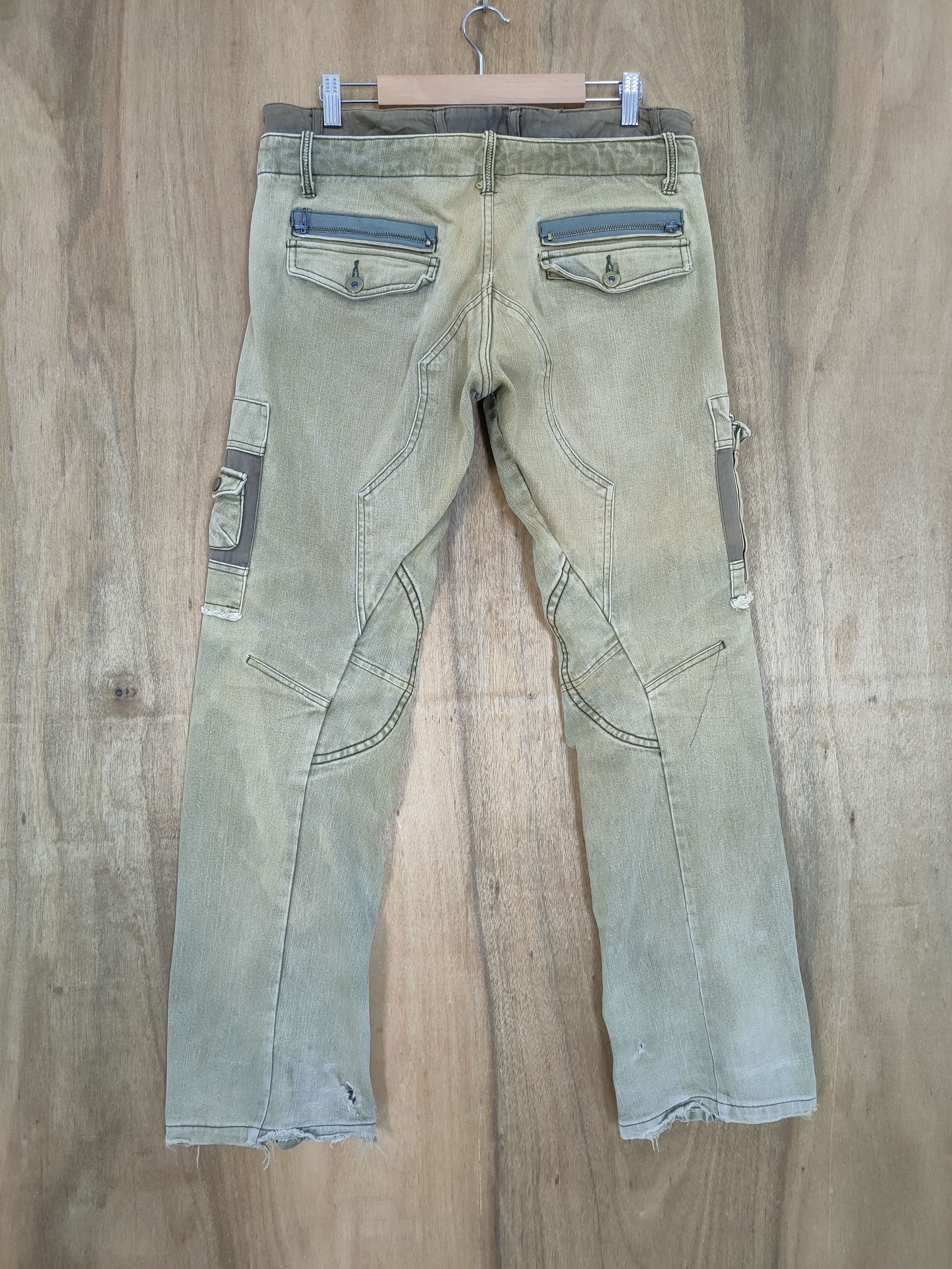 Japanese Brand × Vintage SICK💥 VINTAGE DOUBLE WAIST BONDAGE CARGO PANTS Size US 32 / EU 48 - 9 Thumbnail