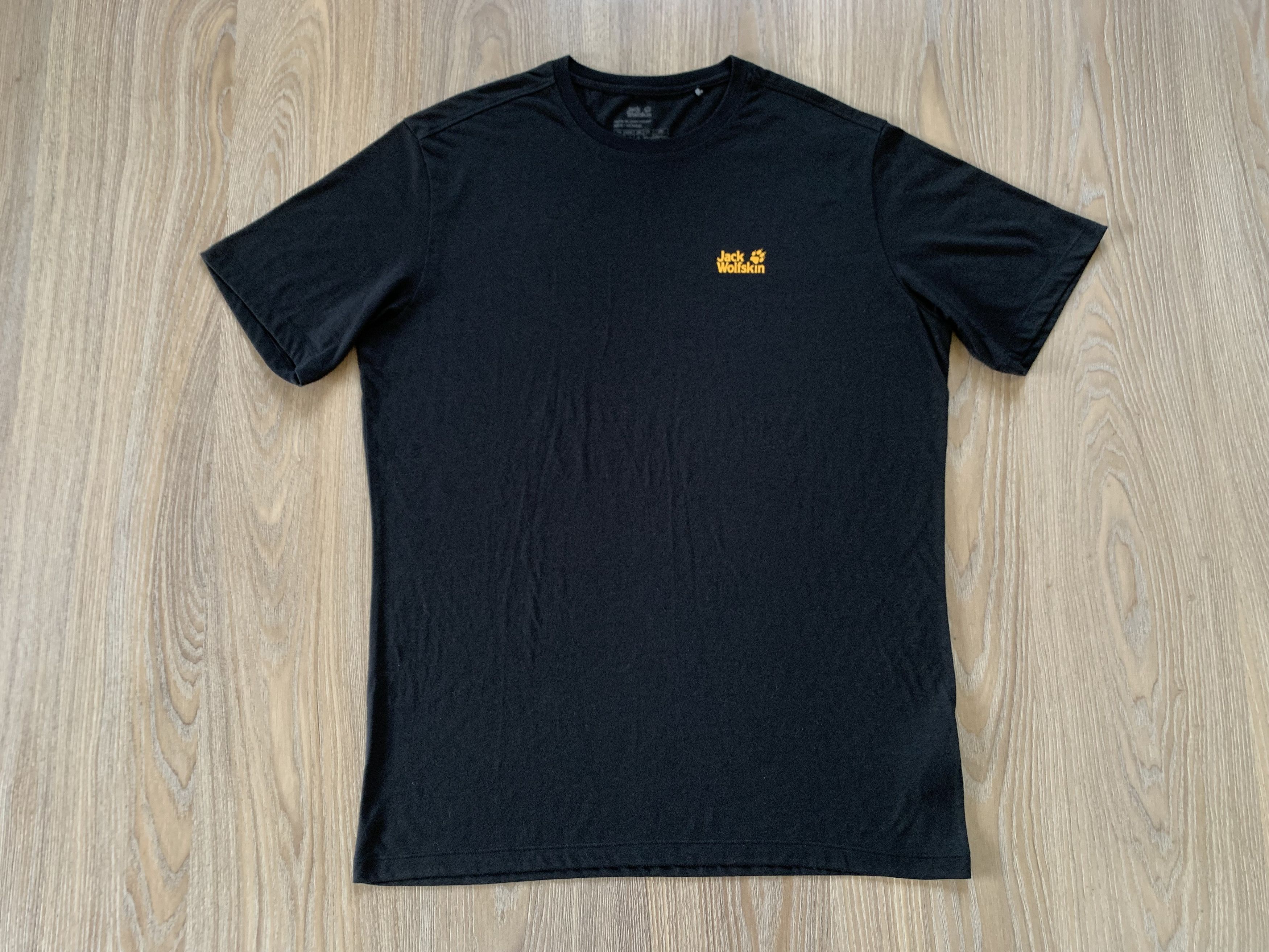 Jack Wolfskin Jack Wolfskin Outdoor Black Short Sleeve T Shirt Size US XL / EU 56 / 4 - 2 Thumbnail