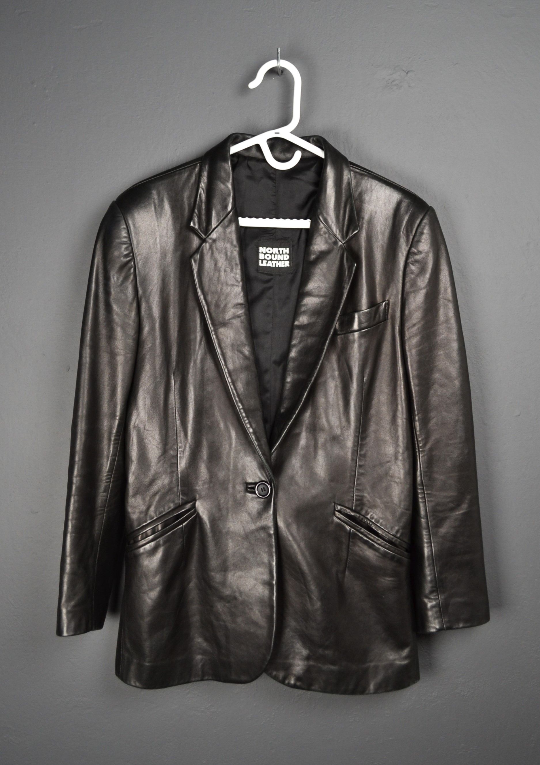 Other North Bound Leather (6172) Ladies' Single Button Blazer L Size L / US 10 / IT 46 - 2 Thumbnail