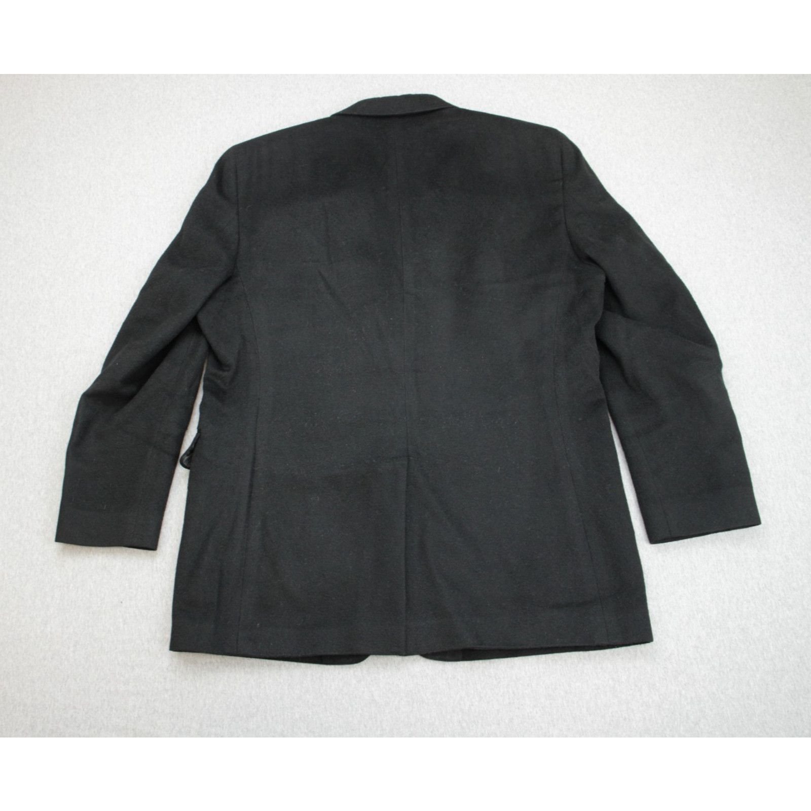 Jos. A. Bank Jos A Bank Blazer Mens 44L Black Camel Hair 2 Button Size 44L - 3 Thumbnail