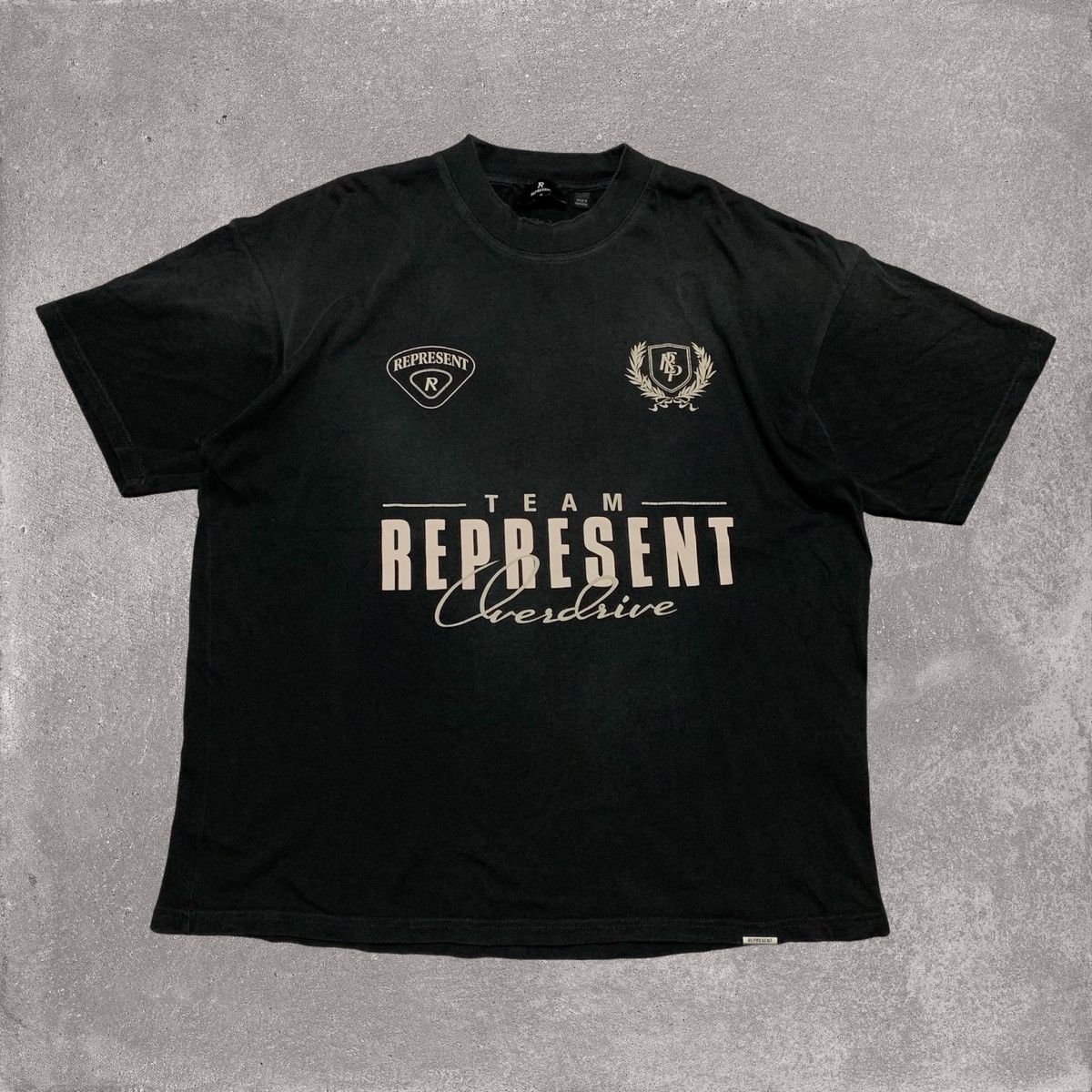 Represent Clo. Represent Medium World Championship Stained Black Tee Size US M / EU 48-50 / 2 - 1 Thumbnail