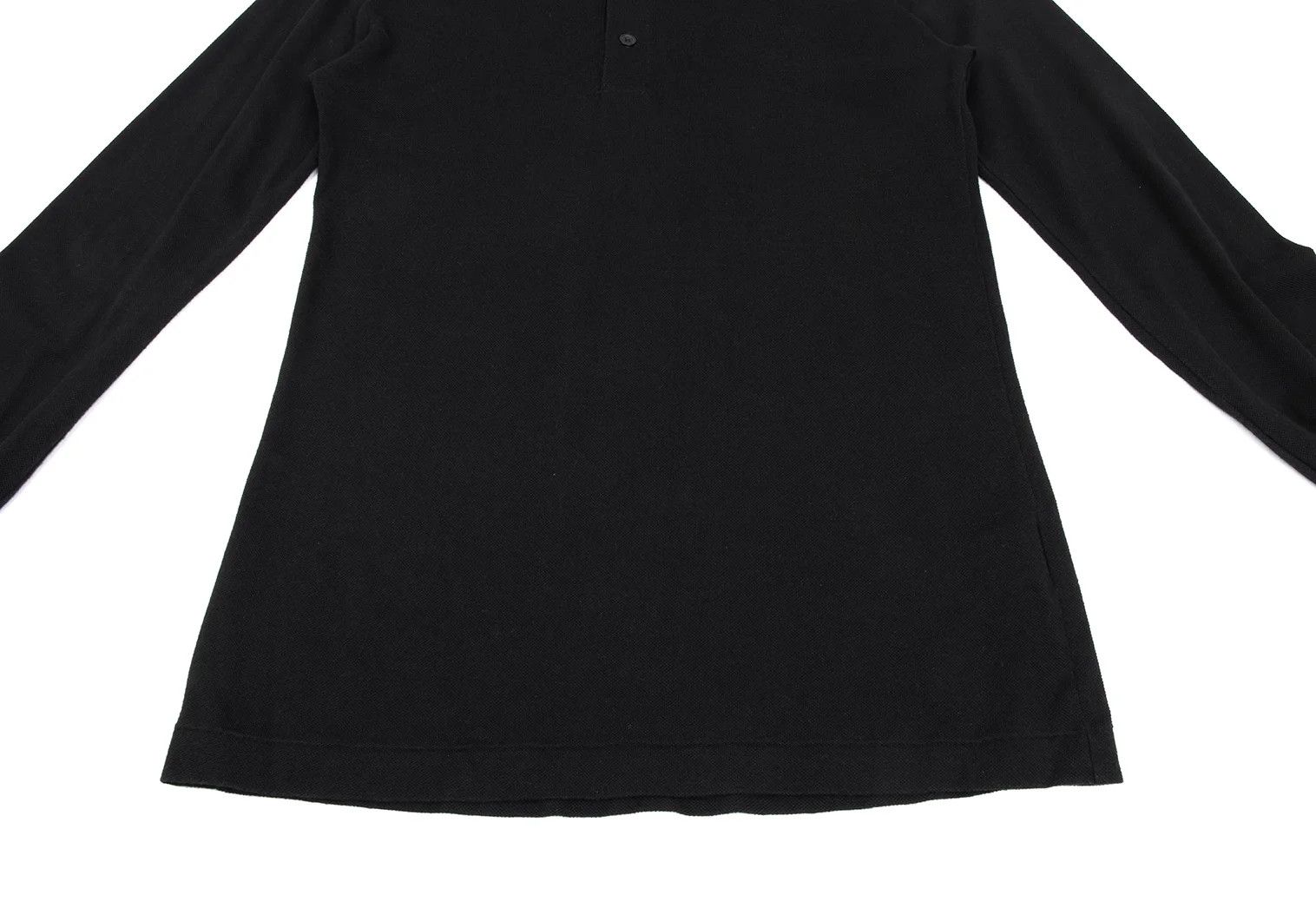 Yohji Yamamoto Yohji Yamamoto Cashmere Blend Polo Shirt Black 3 Size US L / EU 52-54 / 3 - 7 Thumbnail