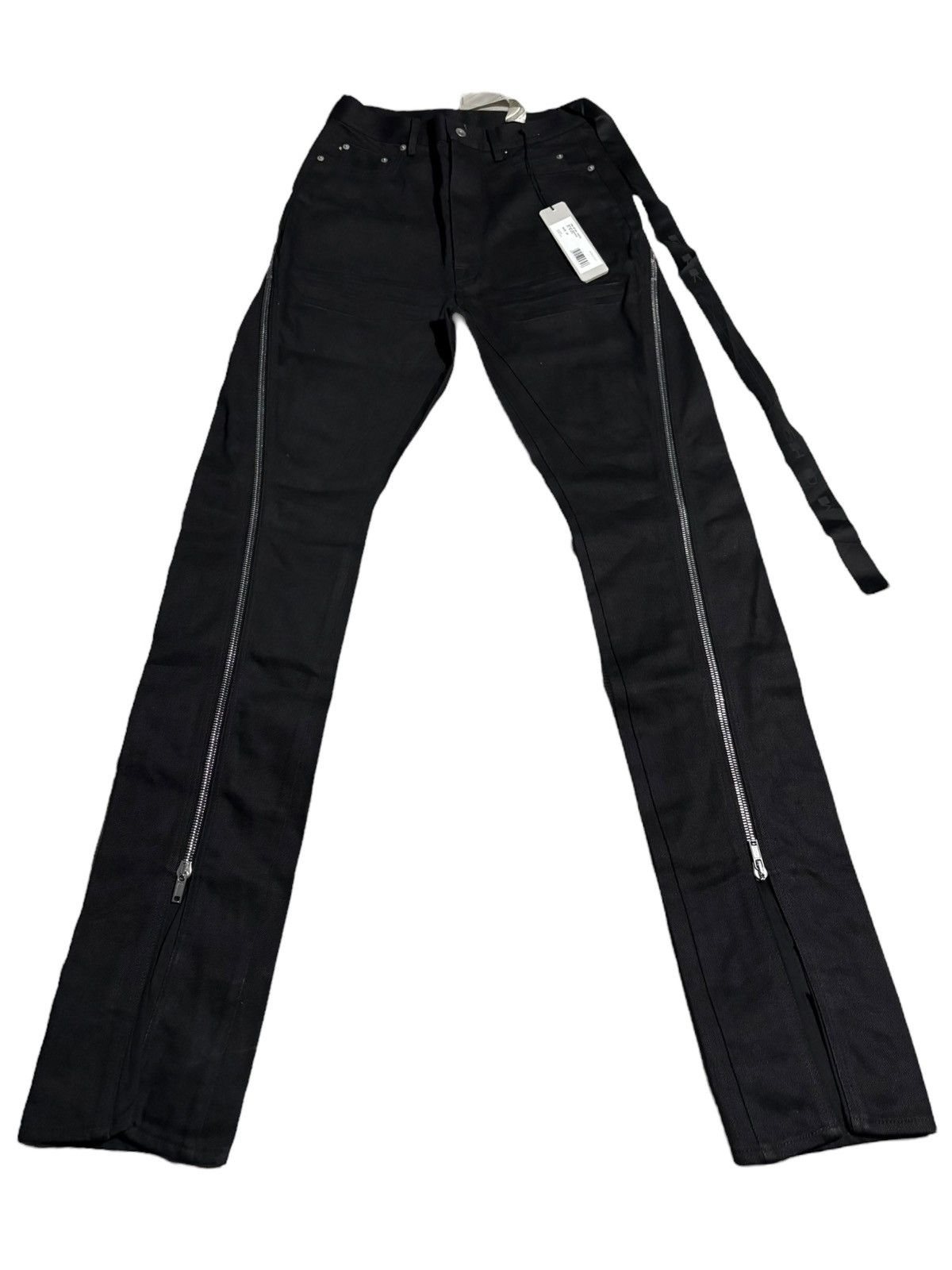 29-31 Rick Owens Drkshdw Black Bolan Banana Jeans Flared Zip - Denim
