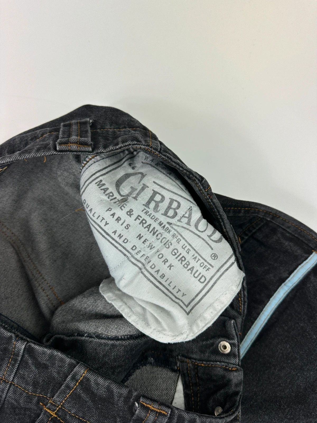Marithe + Francois Girbaud Marithé + François Black & Blue Baggy Velcro Denim Pants Size US 36 / EU 52 - 11 Thumbnail