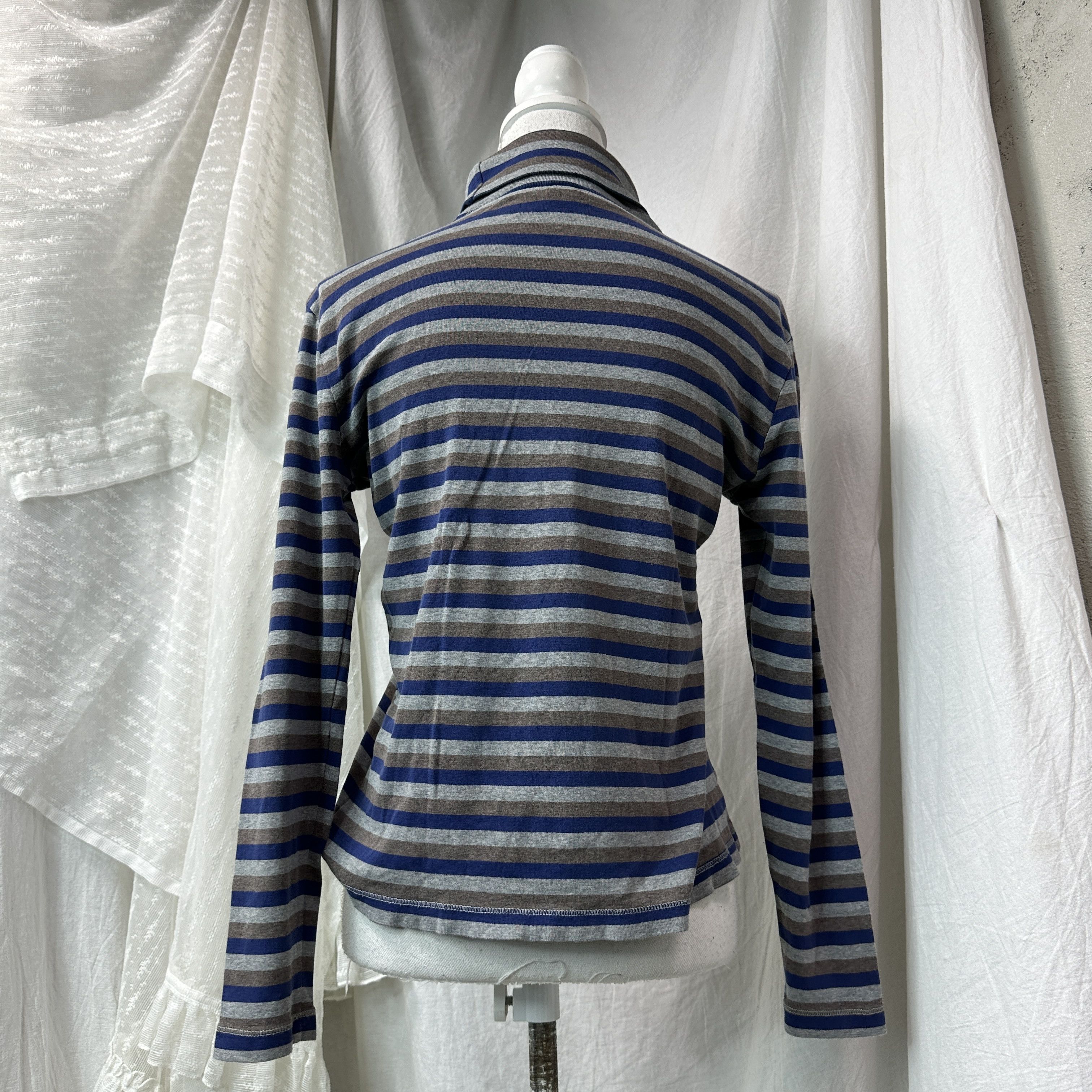 Vintage Vintage Striped Fitted Turtleneck Longsleeve Y2K Size S / US 4 / IT 40 - 6 Thumbnail