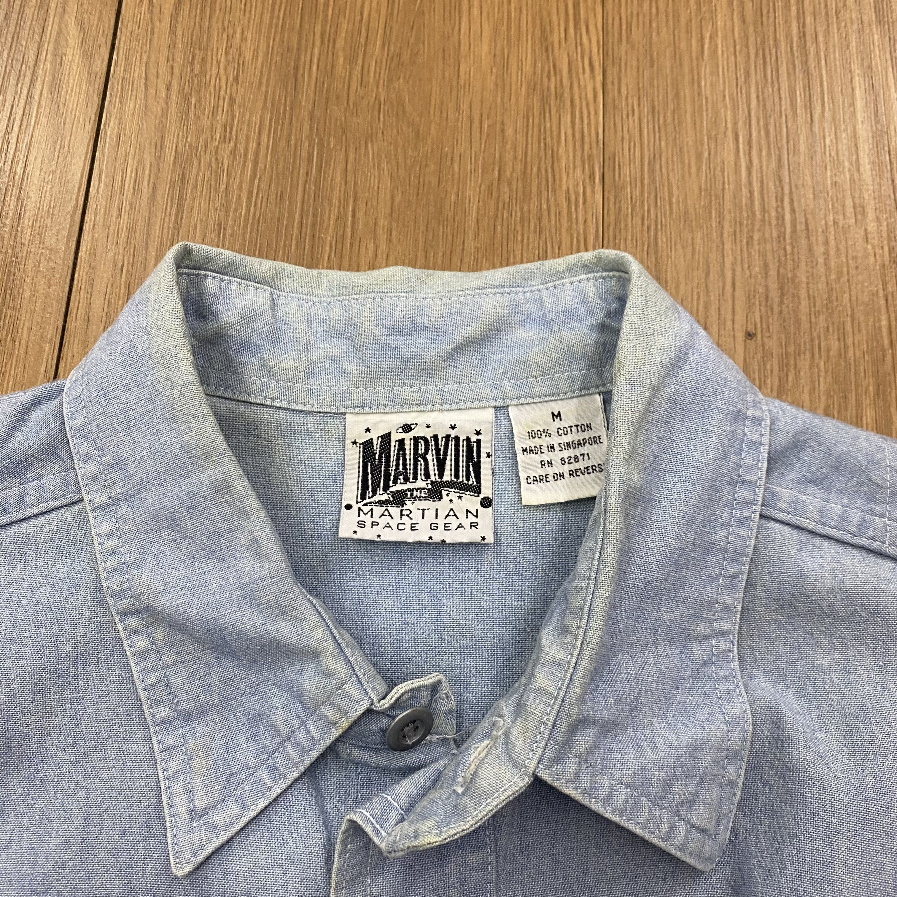 Vintage Vintage 90s Marvin Space Gear Embroidery Shirt CD167 Size US M / EU 48-50 / 2 - 8 Thumbnail
