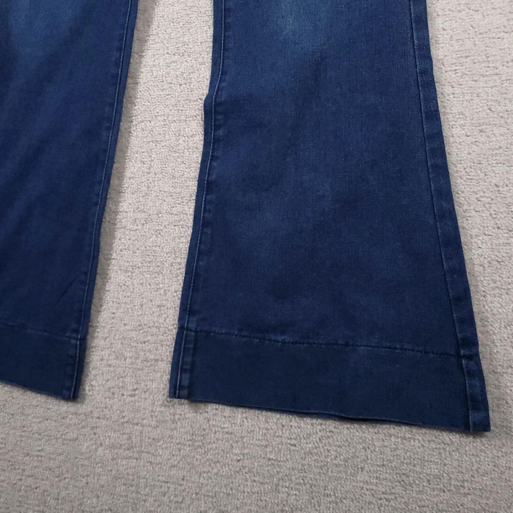 Vintage Misslook Jeans Women's Medium 32x32 High Rise Denim Flare Retro Festival Bohemian 90s Flared Jeans Mens? Size 32" / US 10 / IT 46 - 4 Thumbnail