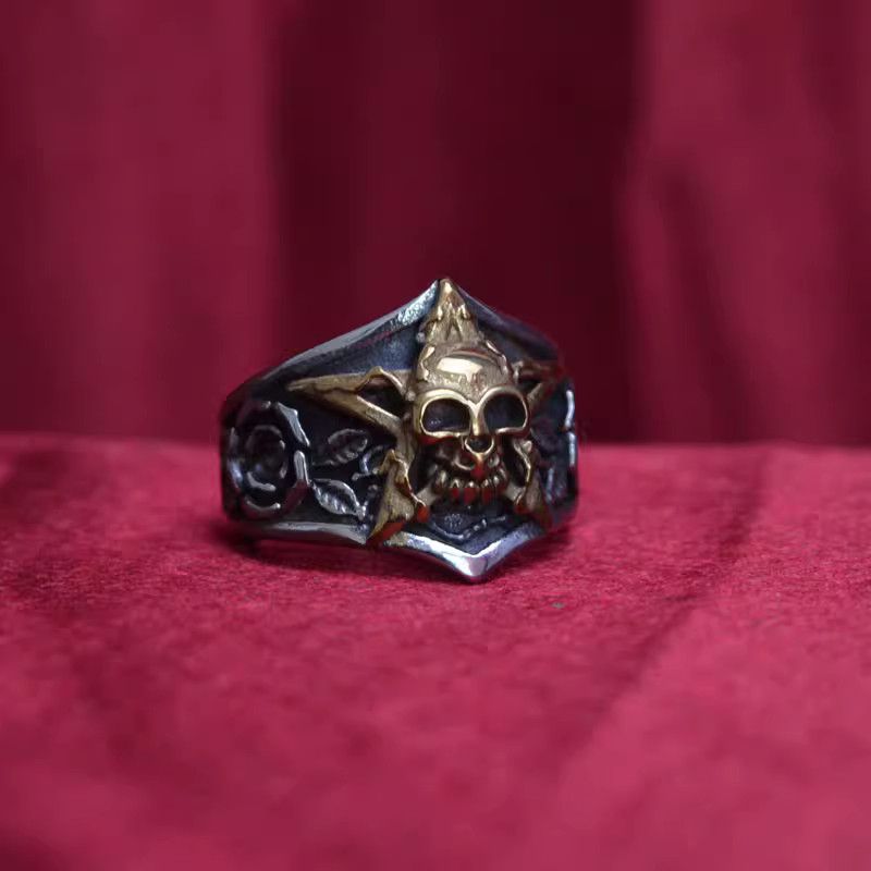 Jewelry Skull New Trend Jewelry Rings Open Chrome Ring (Size 7-13) Size ONE SIZE - 2 Thumbnail