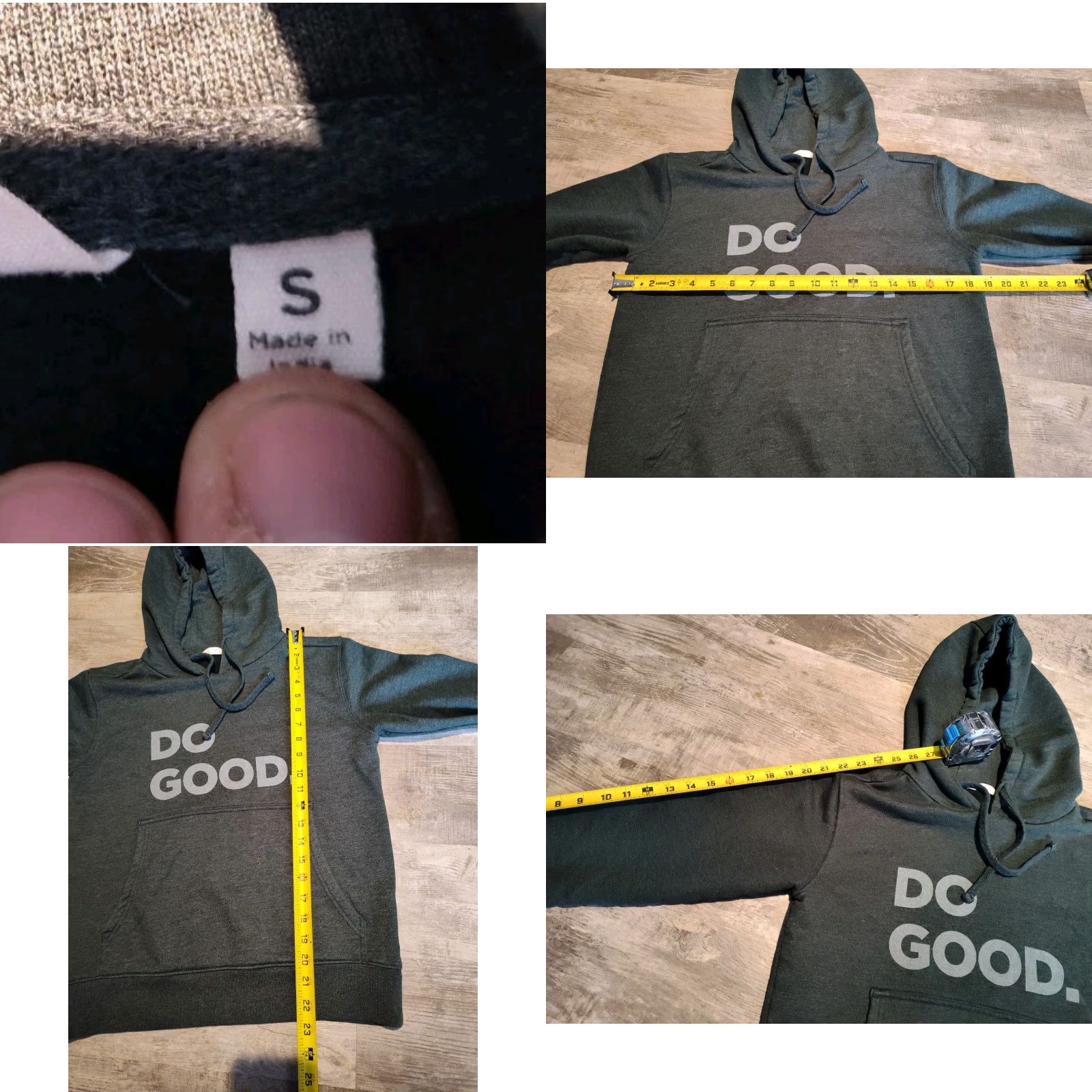 Cotopaxi Cotopaxi Hoodie Womens S Green Heather "Do Good" Graphic Fleece Pullover EUC Size S / US 4 / IT 40 - 8 Thumbnail