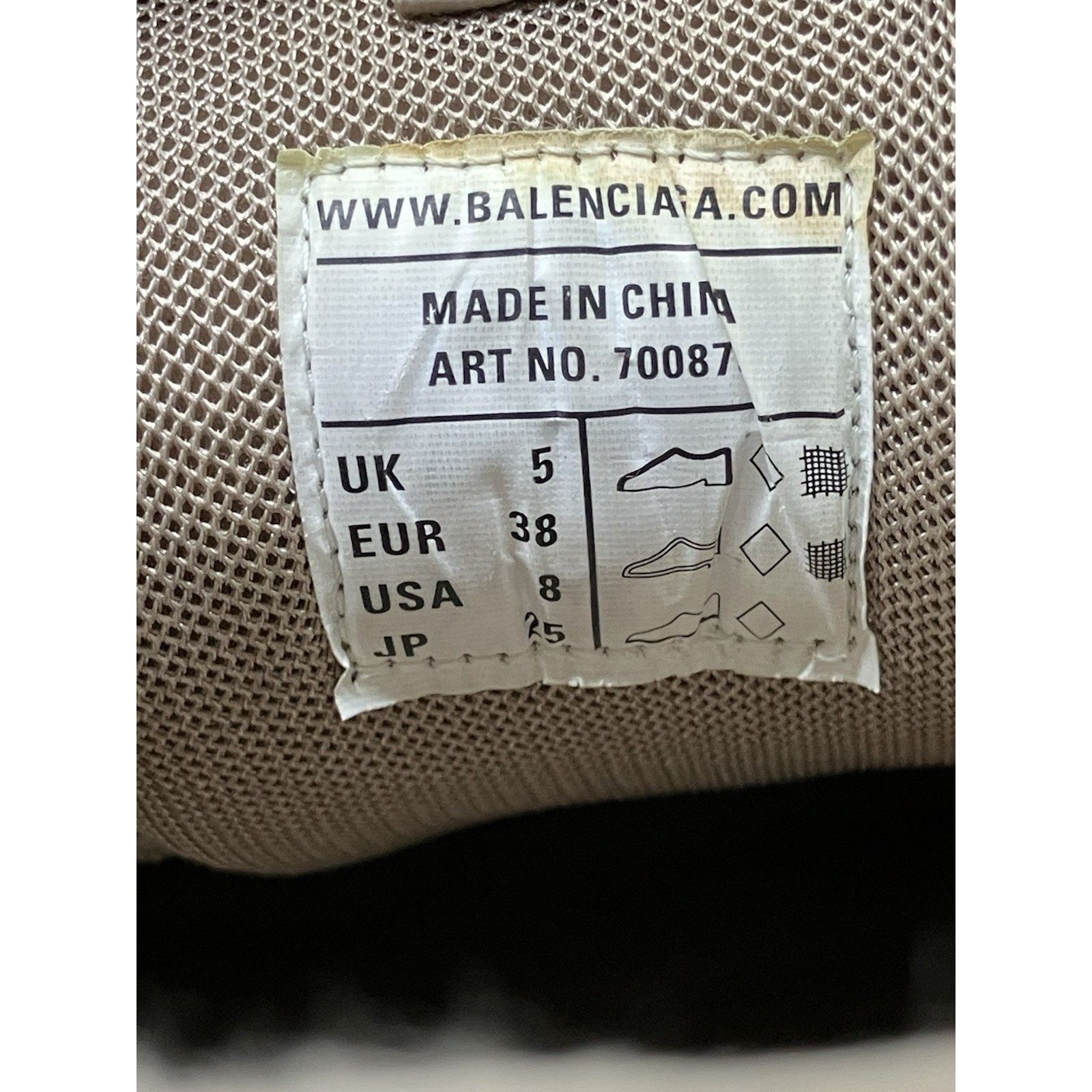 Balenciaga Balenciaga Track.3 ' Beige ' Size US 5.5 / EU 38 - 16 Thumbnail