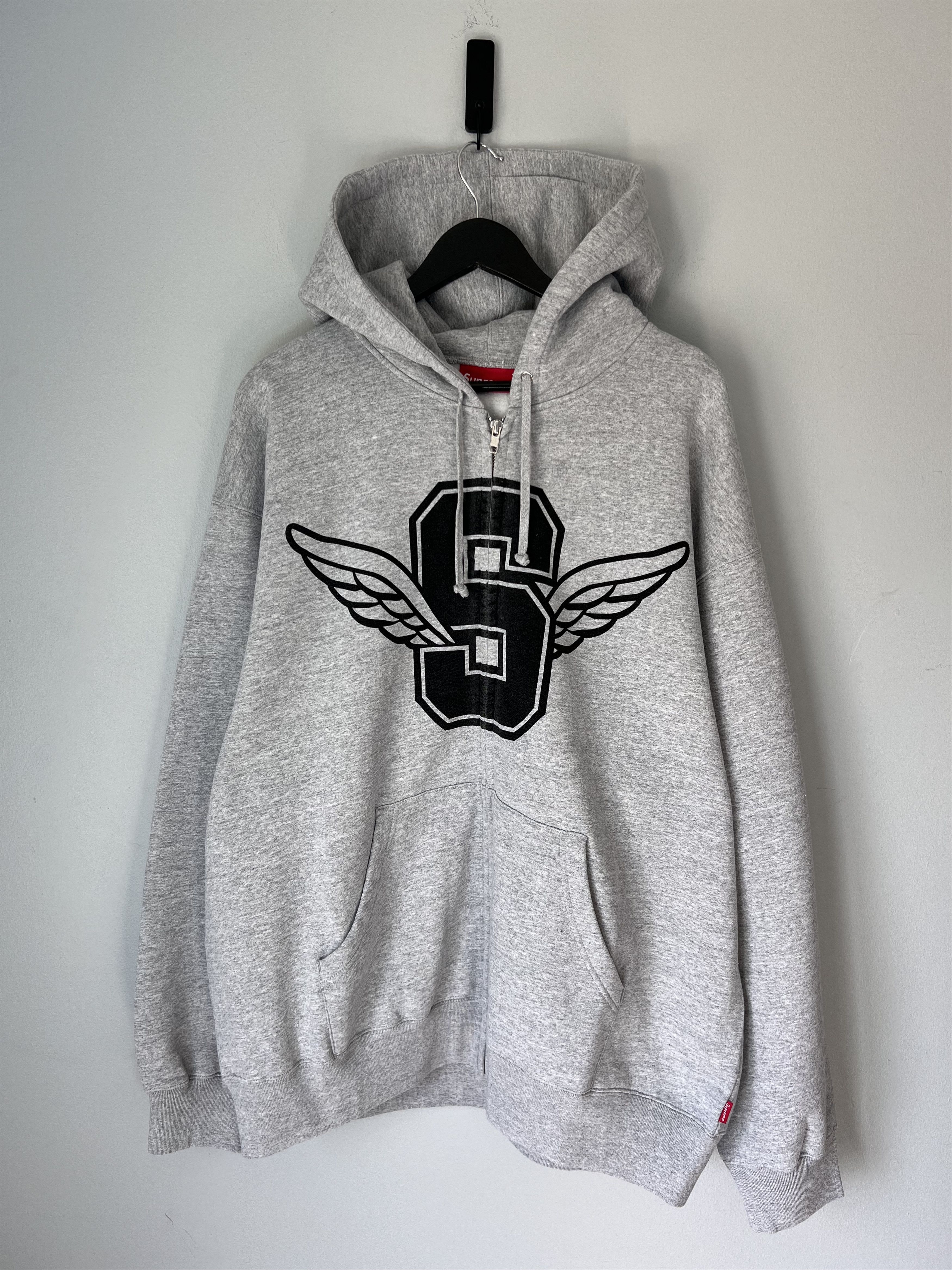 Antihero × Supreme SS14 Supreme x Anti- Hero Zip- Up Hoodie (Grey