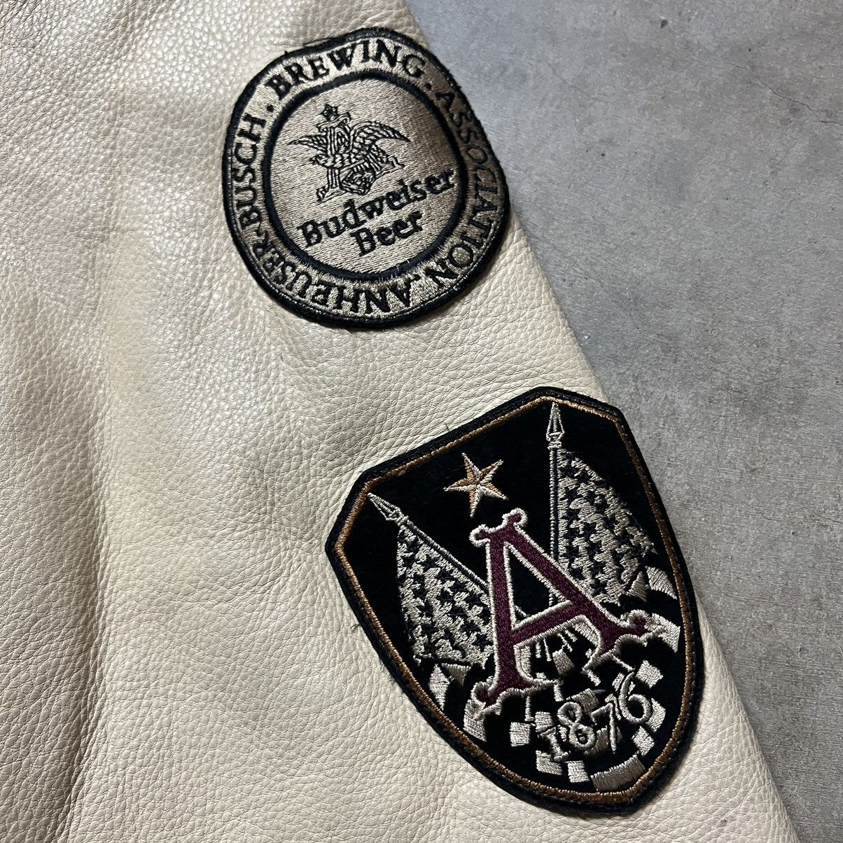 Budweiser × Vintage Vintage 90’s Budweiser Anheuser Busch Leather Jacket Size US L / EU 52-54 / 3 - 11 Thumbnail