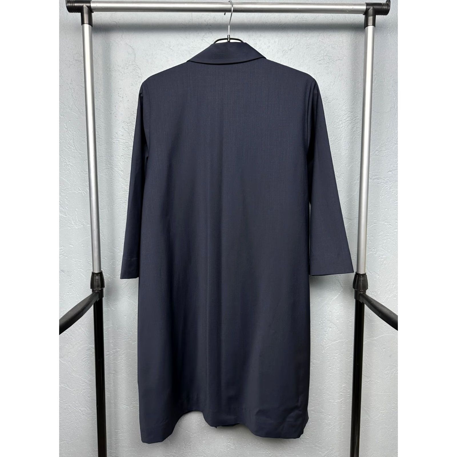 Cos COS Womens Wool Capes Poncho Rain Coat Cape M Blue 40 (M) Womens Shirt? Size M / US 6-8 / IT 42-44 - 5 Thumbnail