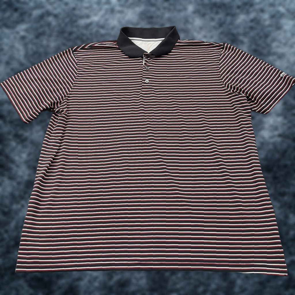Reebok Reebok Golf Polo Shirt Mens 4XL Black Striped Performance Stretch Polo Short Sleeve Golf Mens 4XL Black Striped Performance Stretch Shirt Size US XXL / EU 58 / 5 - 1 Thumbnail