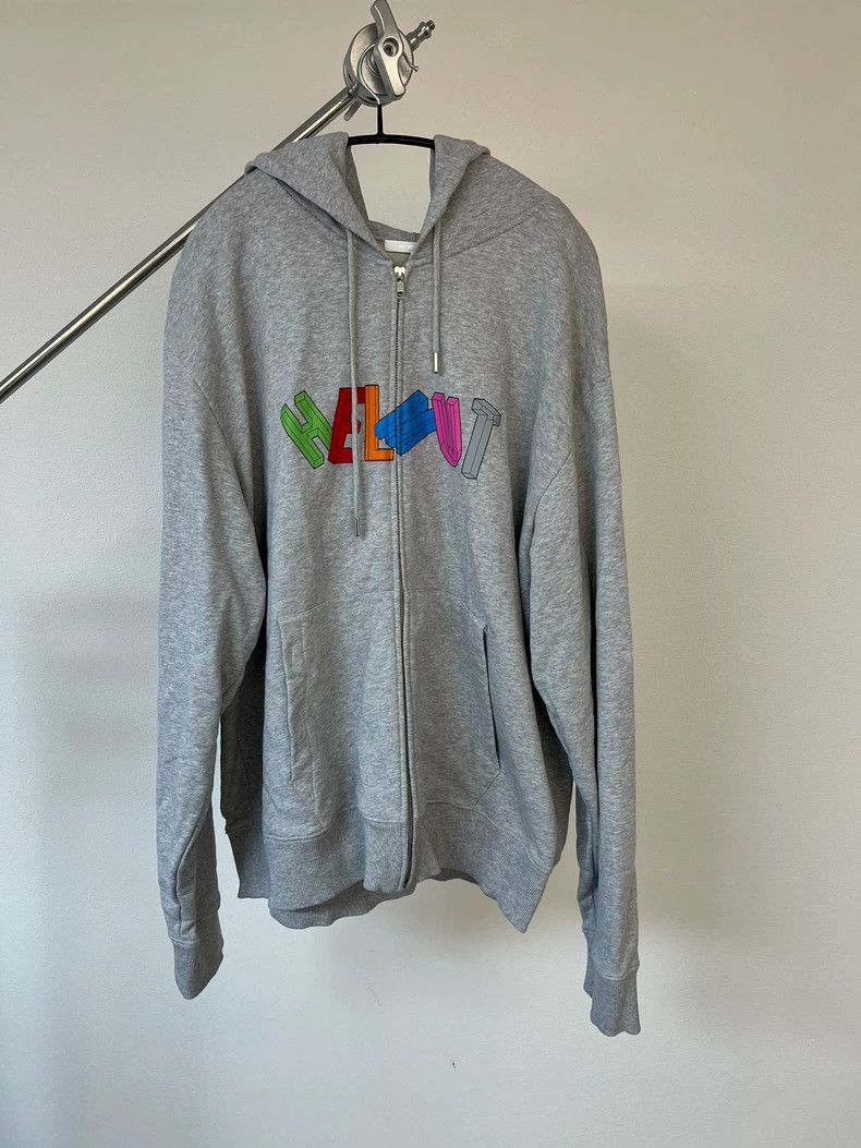 Helmut Lang HELMUT LANG Colorful printed zipper hoodie Size US XL / EU 56 / 4 - 1 Thumbnail