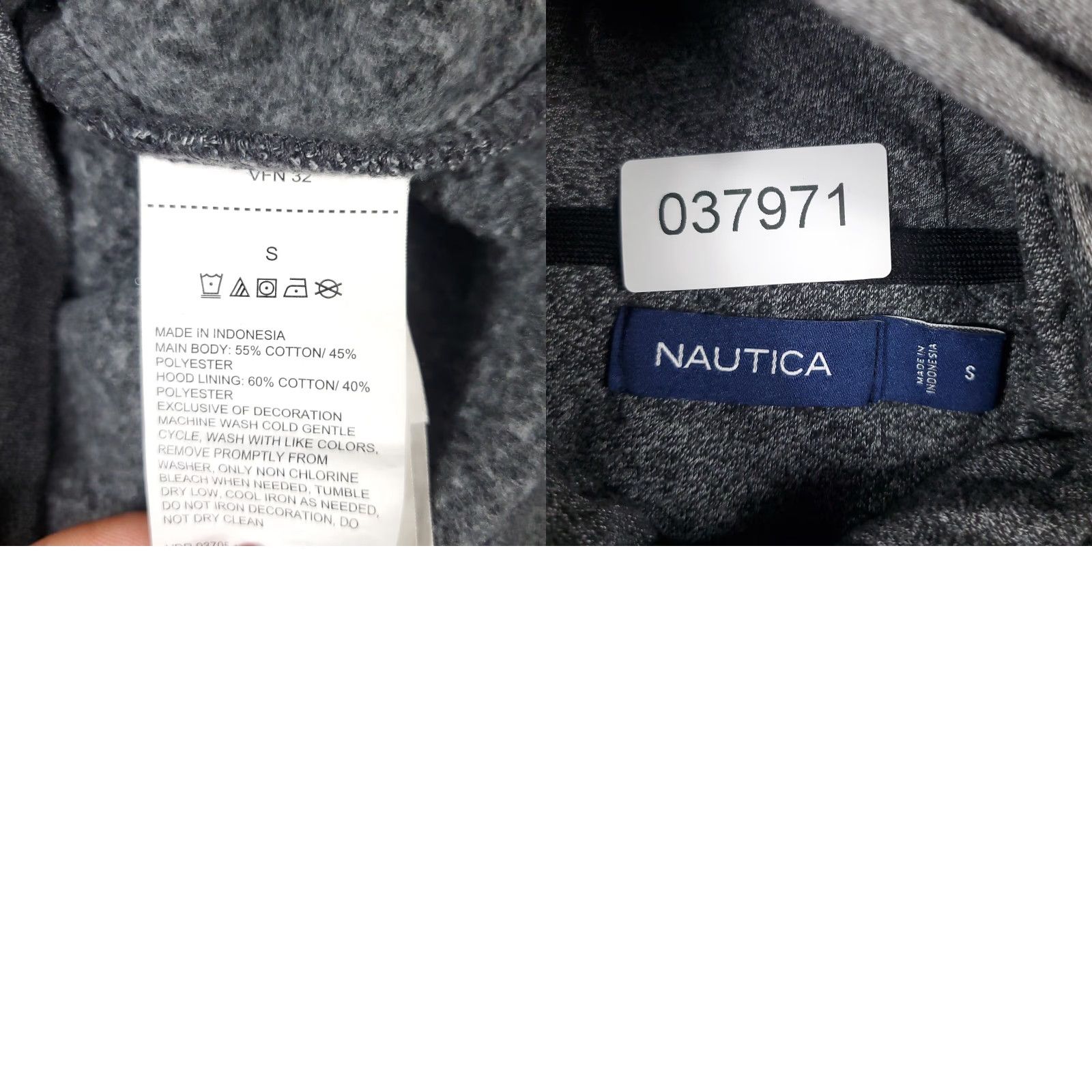 Nautica VINTAGE Nautica Hoodie Pullover Mens Small Casual Gray Cotton Blend 90s Fashion Men Size US S / EU 44-46 / 1 - 8 Thumbnail