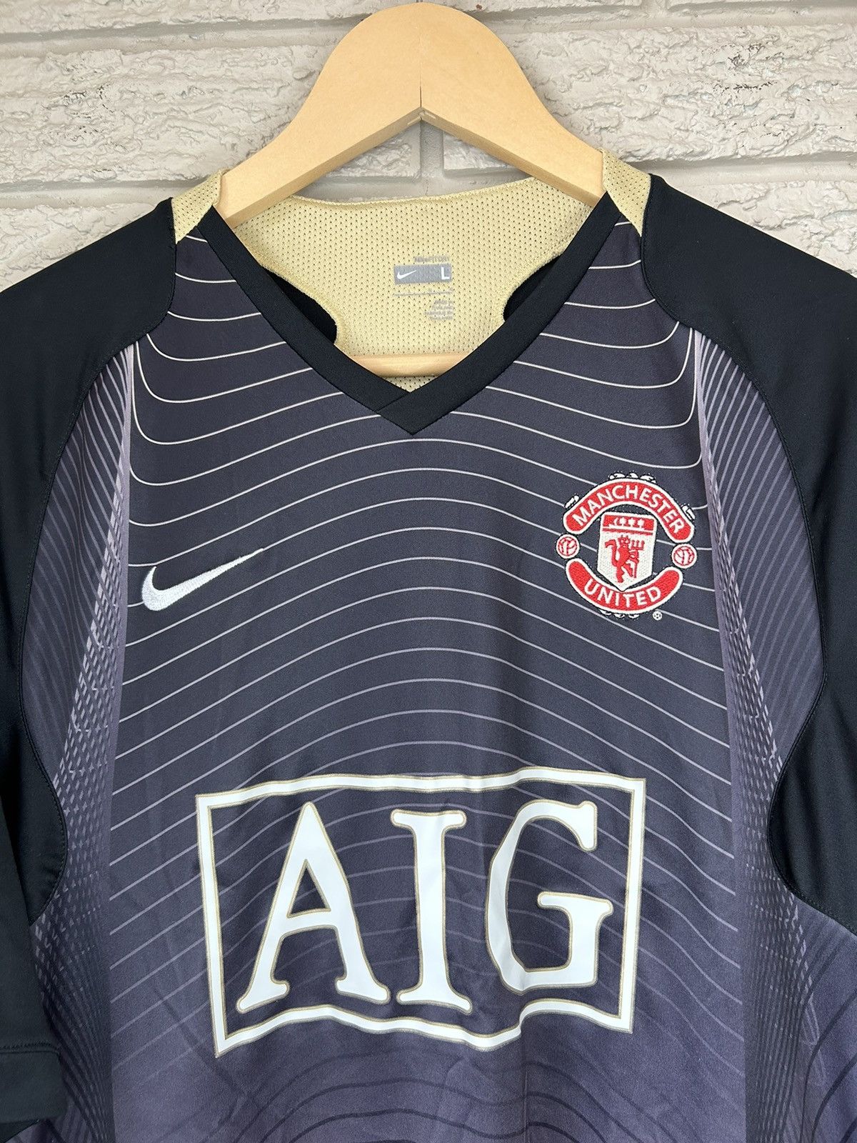 Nike Vintage Nike Manchester United 2006 Training Jersey Size US L / EU 52-54 / 3 - 2 Thumbnail