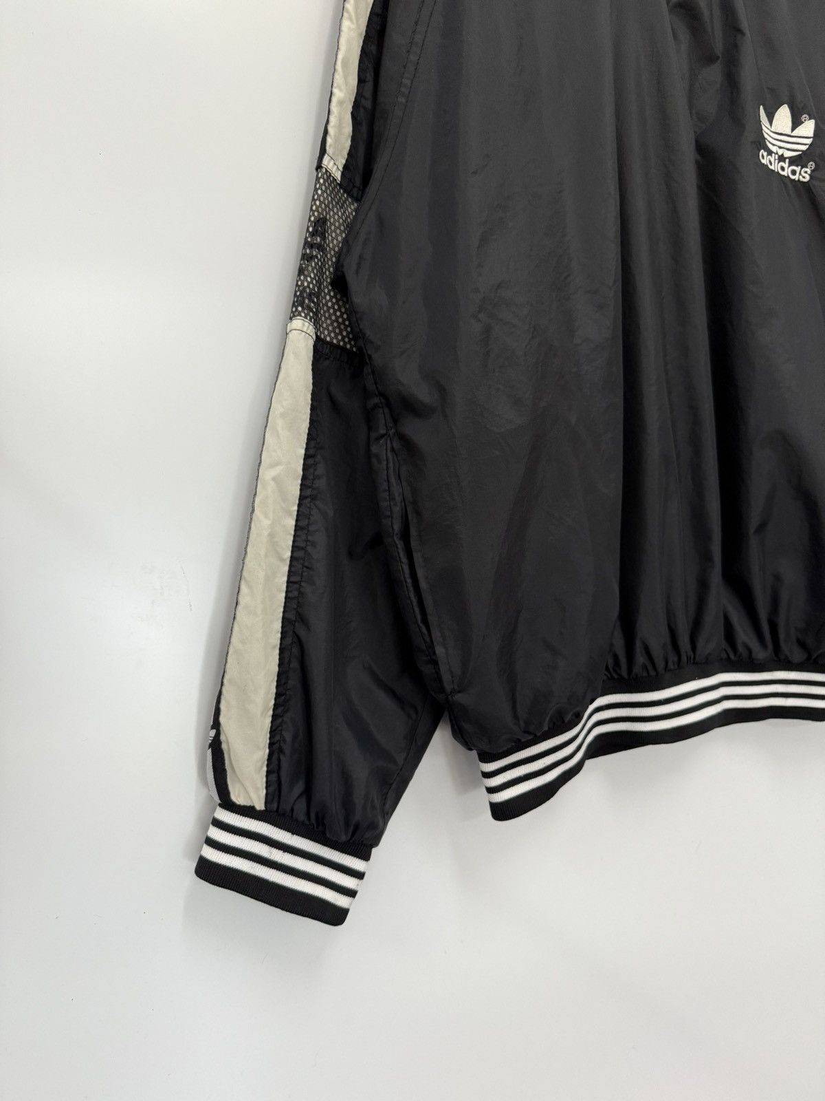 Adidas 🔥 VTG 90s Adidas Trefoil Side Tape V-Neck Back Hit Logo - L Size US L / EU 52-54 / 3 - 4 Thumbnail
