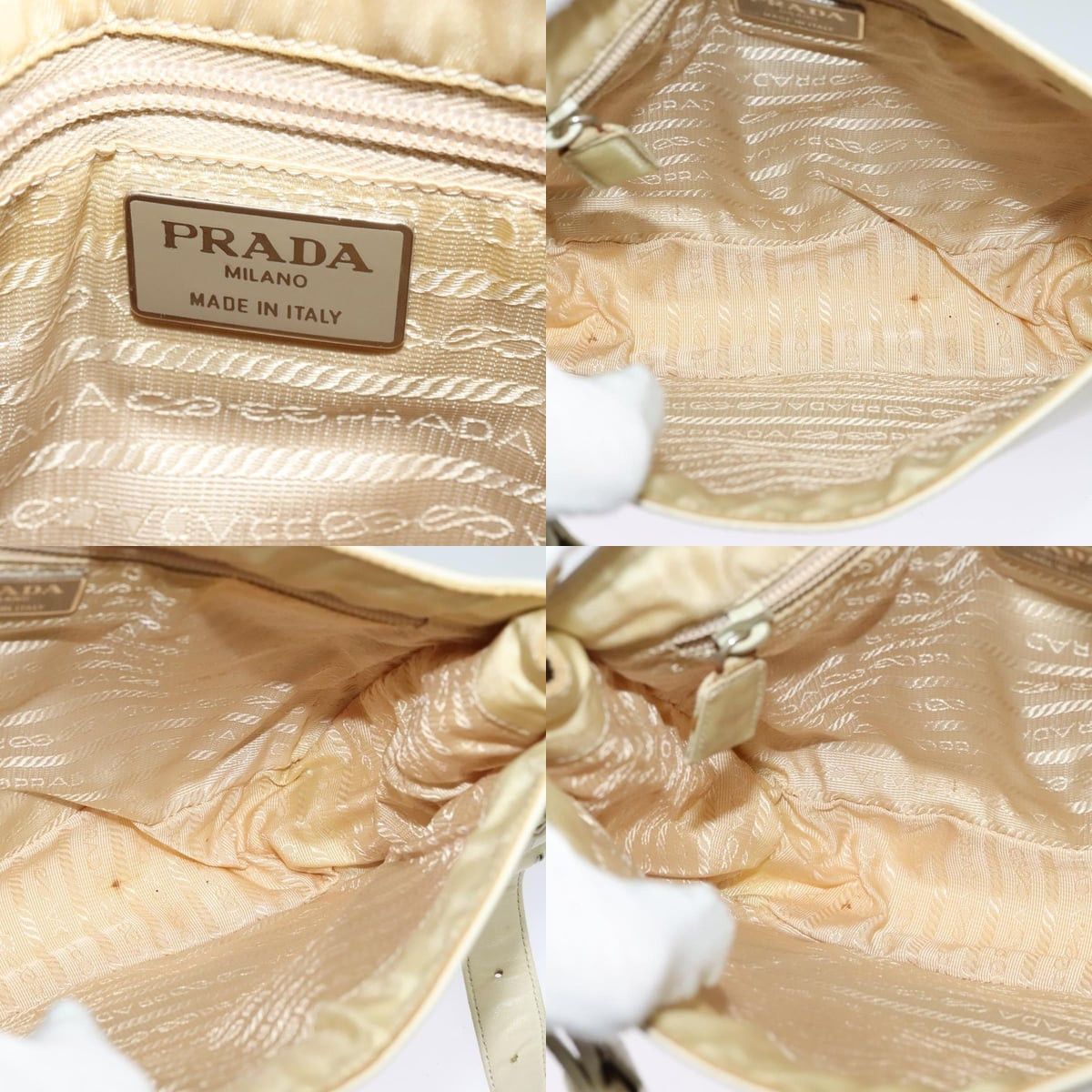 Prada PRADA Shoulder Bag Leather Beige Size ONE SIZE - 11 Thumbnail