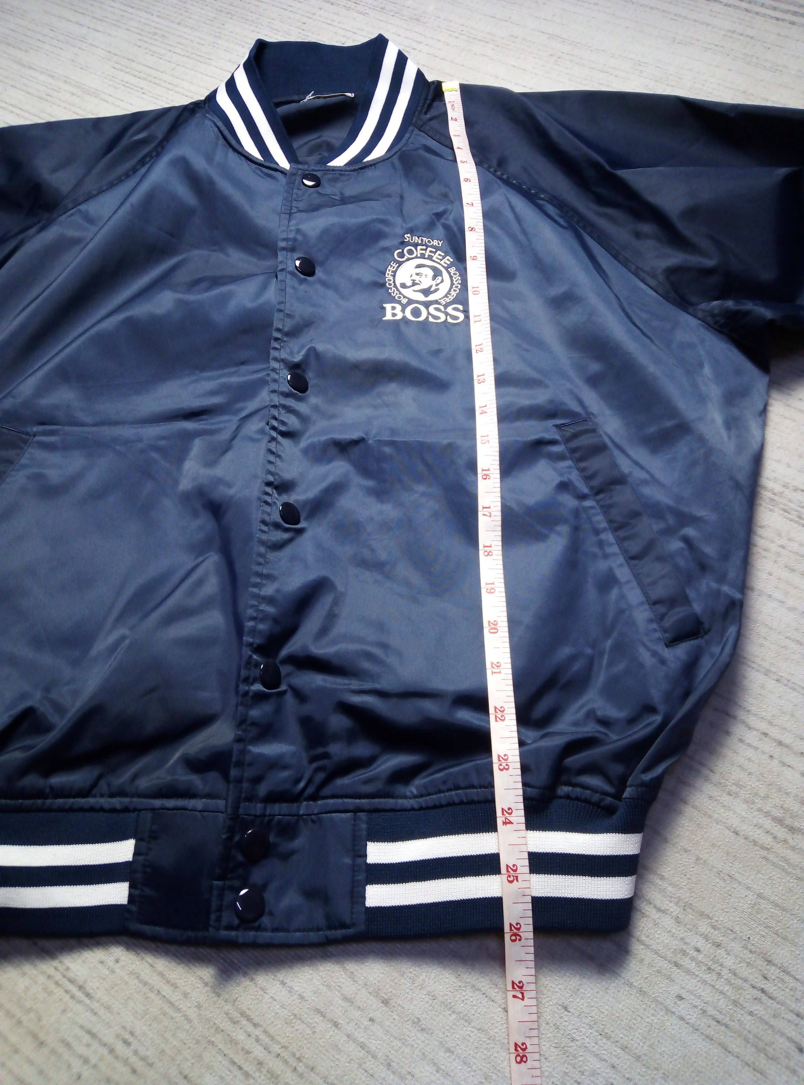 Vintage Suntory boss coffee varsity bomber jacket Size US L / EU 52-54 / 3 - 11 Thumbnail